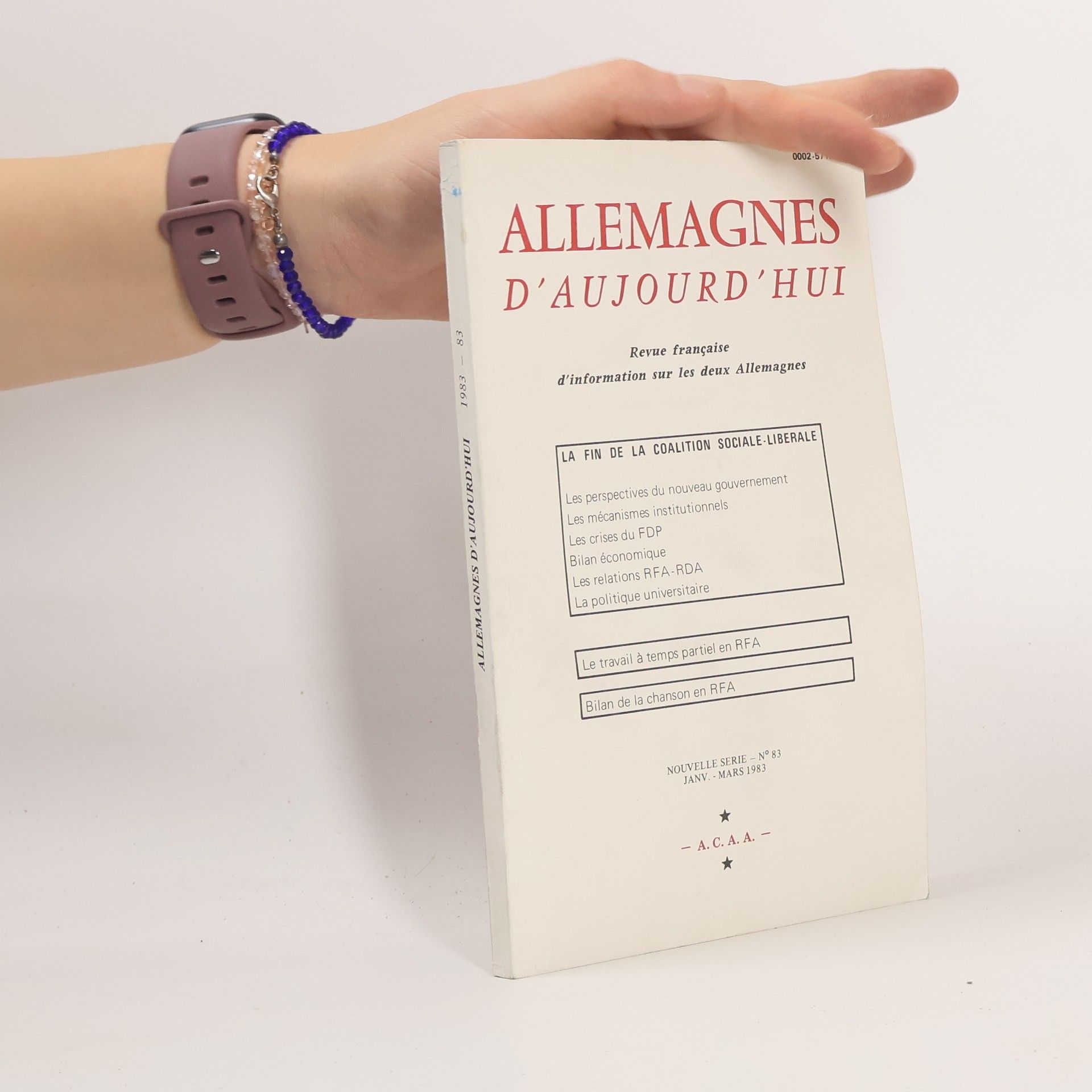 Collectif d'auteurs Allemagnes d'aujourd'hui 83