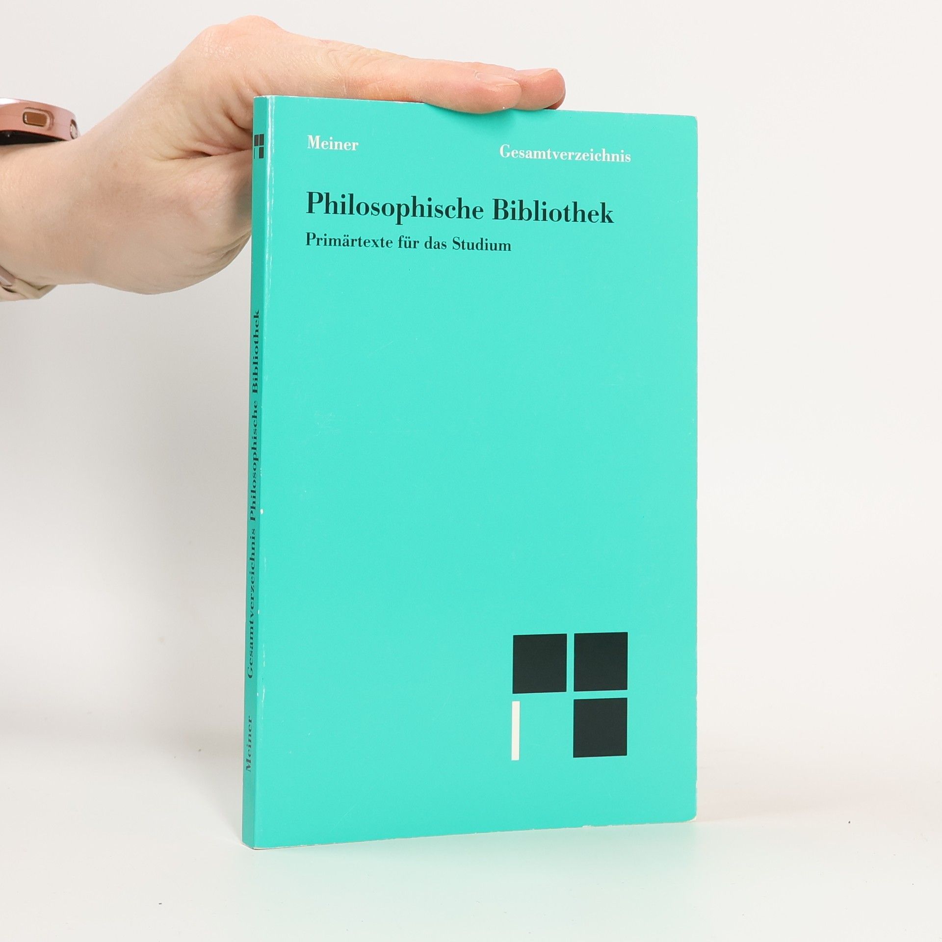 Autores varios Philosophische Bibliothek Gesamtverzeichnis