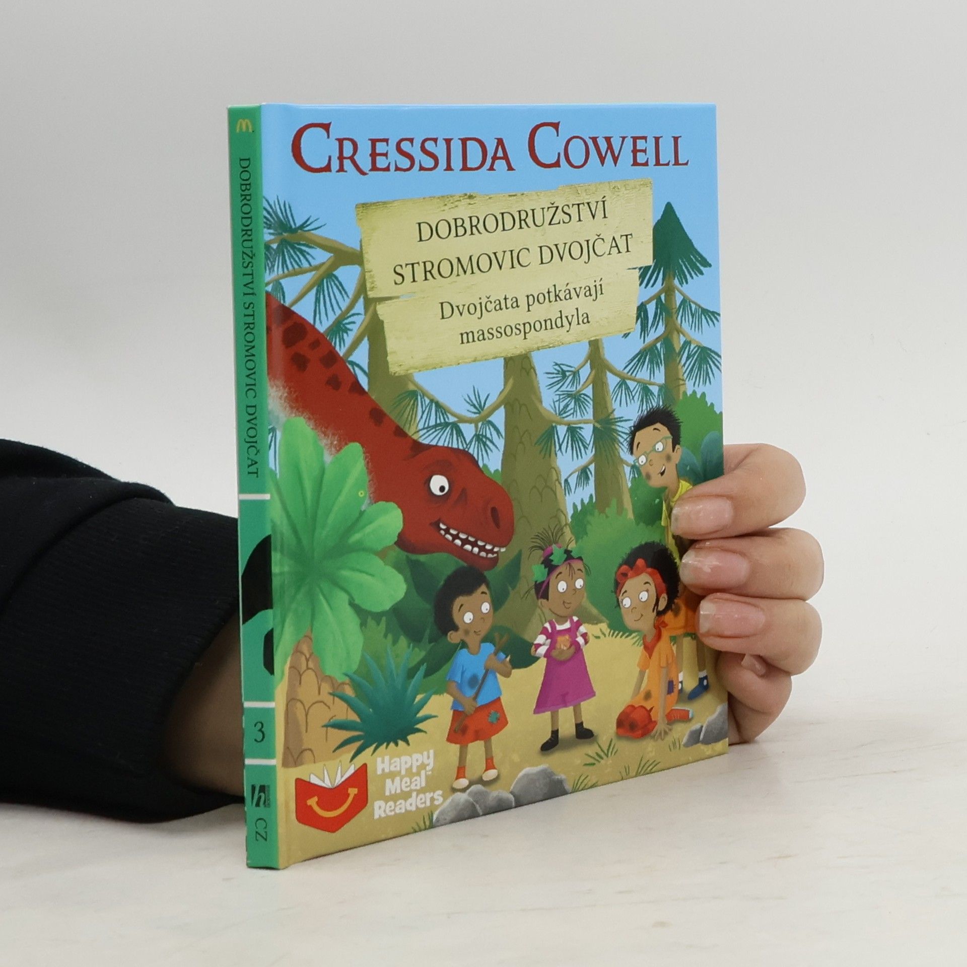 Cressida Cowell Dobrodružství stromovic dvojčat: Dvojčata potkávají massospondyla