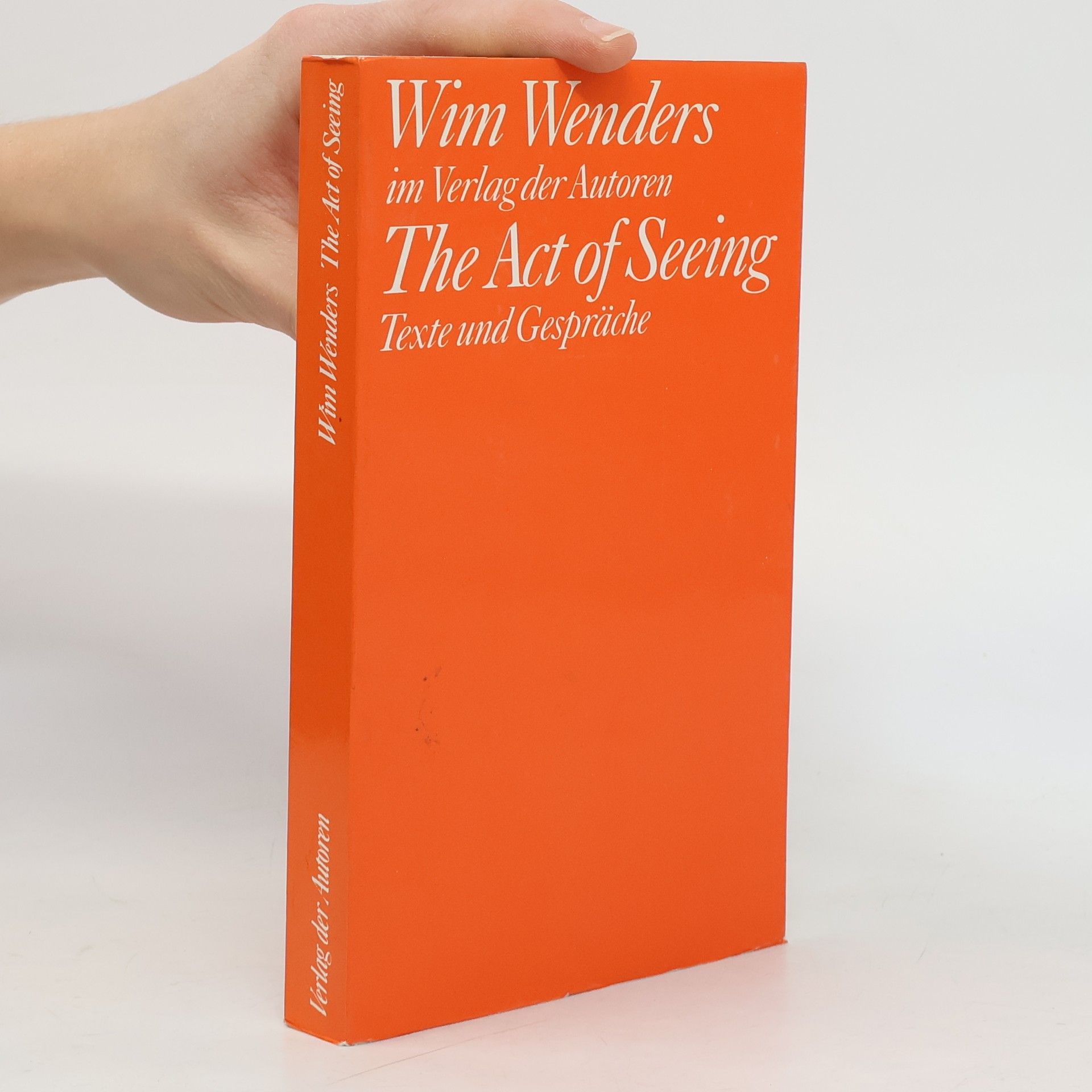 Wim Wenders The Act of Seeing