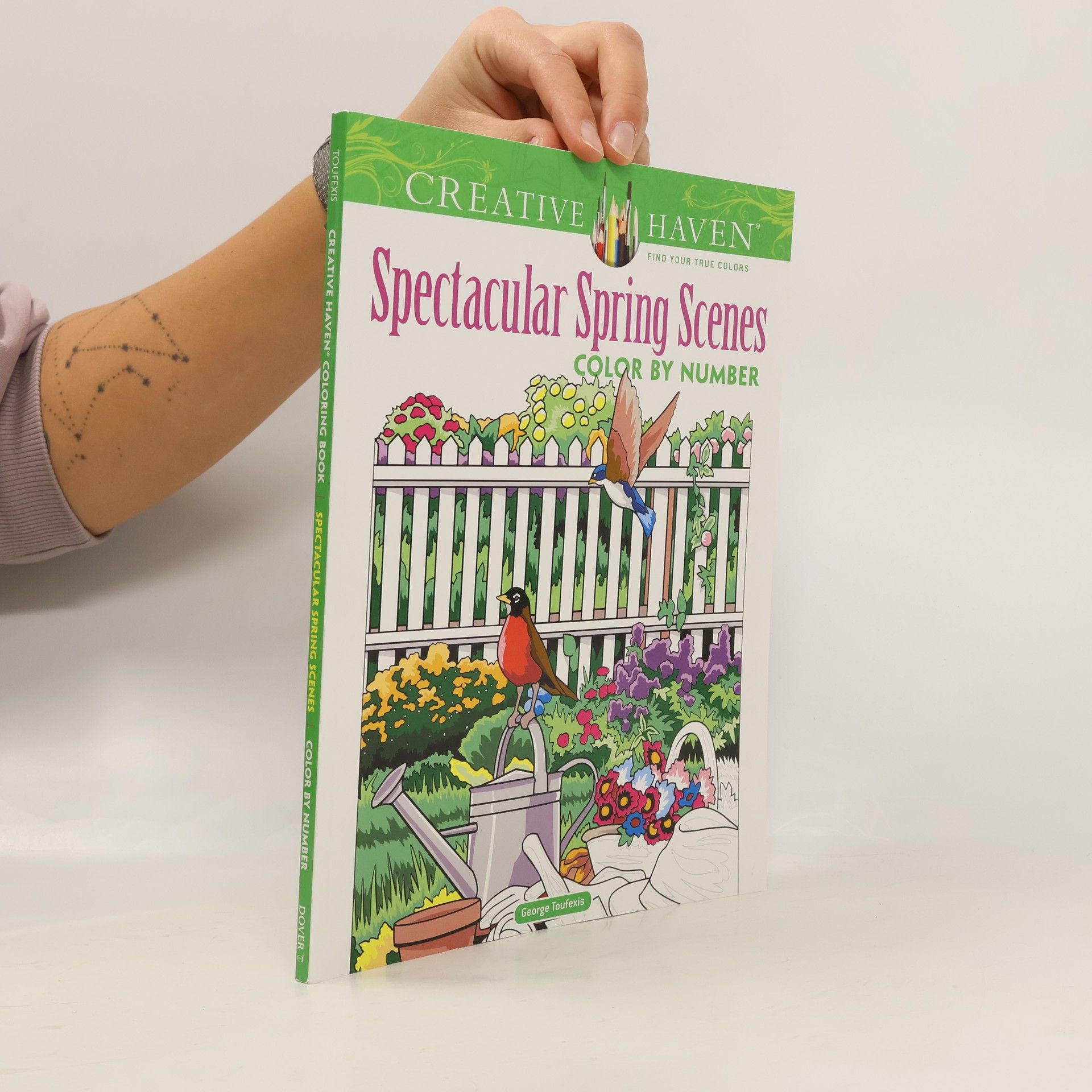 George Toufexis Creative Haven Spectacular Spring Scenes Color by Number