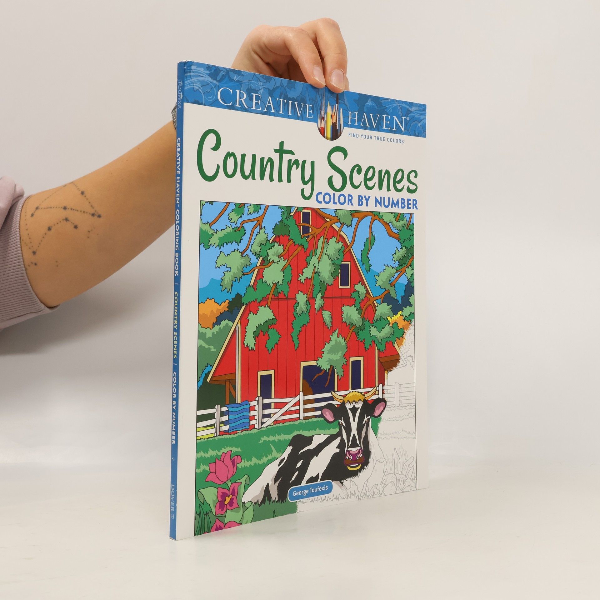 George Toufexis Creative Haven Coloring Books: Creative Haven Country Scenes Color by Number Coloring Book