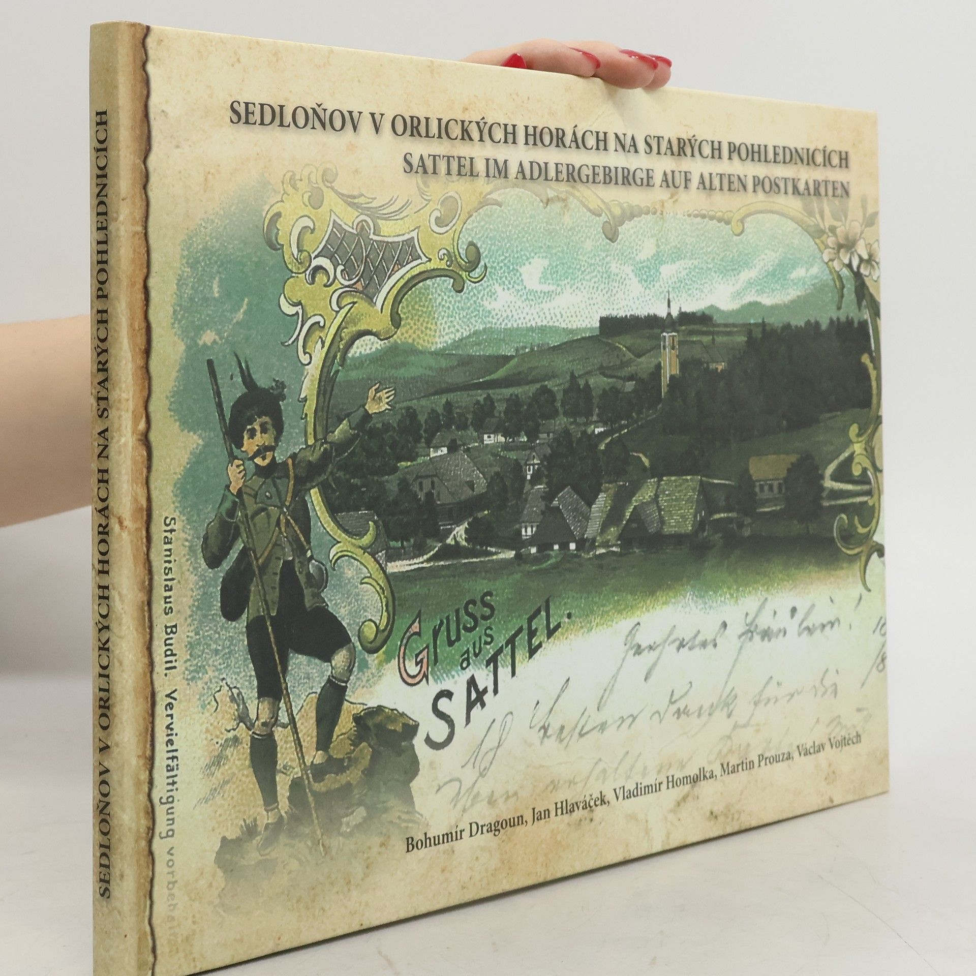 Bohumír Dragoun Sedloňov v Orlických horách na starých pohlednicích
