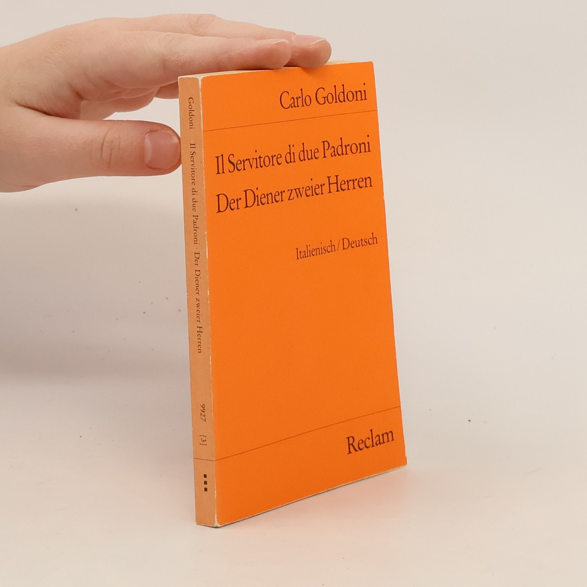 Carlo Goldoni Il Servitore di due Padroni. Der Diener zweier Herren