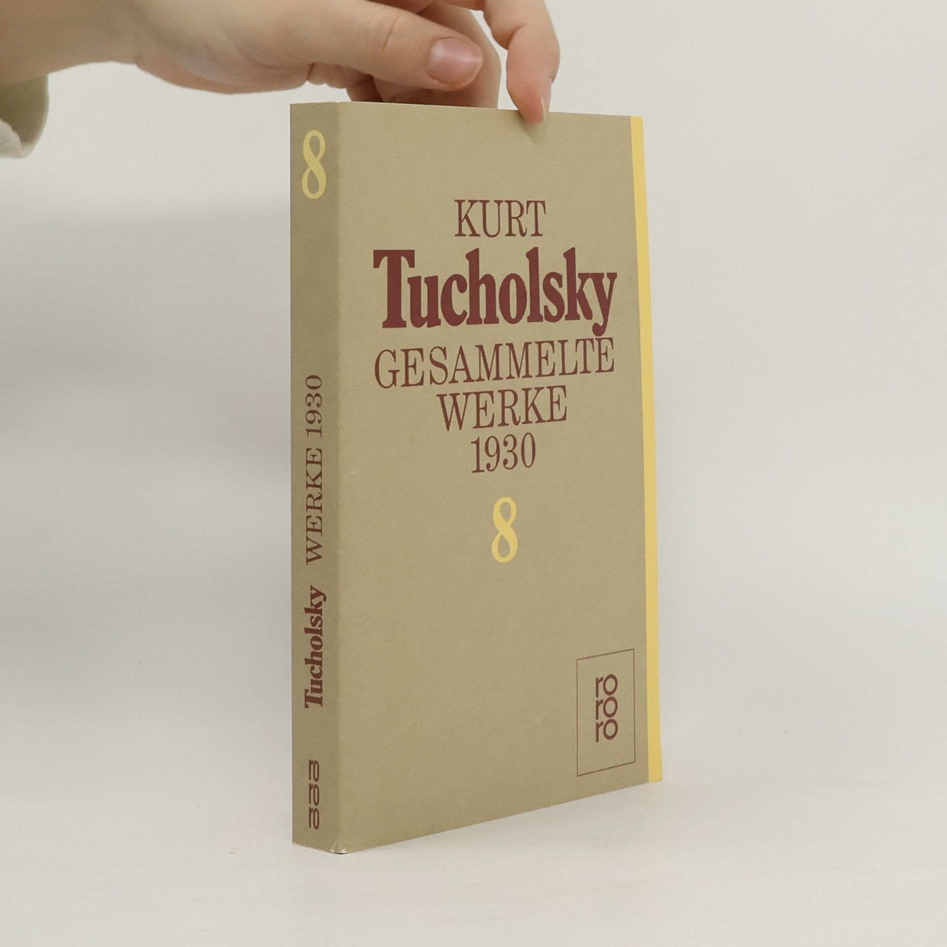 Kurt Tucholsky Gesammelte Werke 193. Band 8