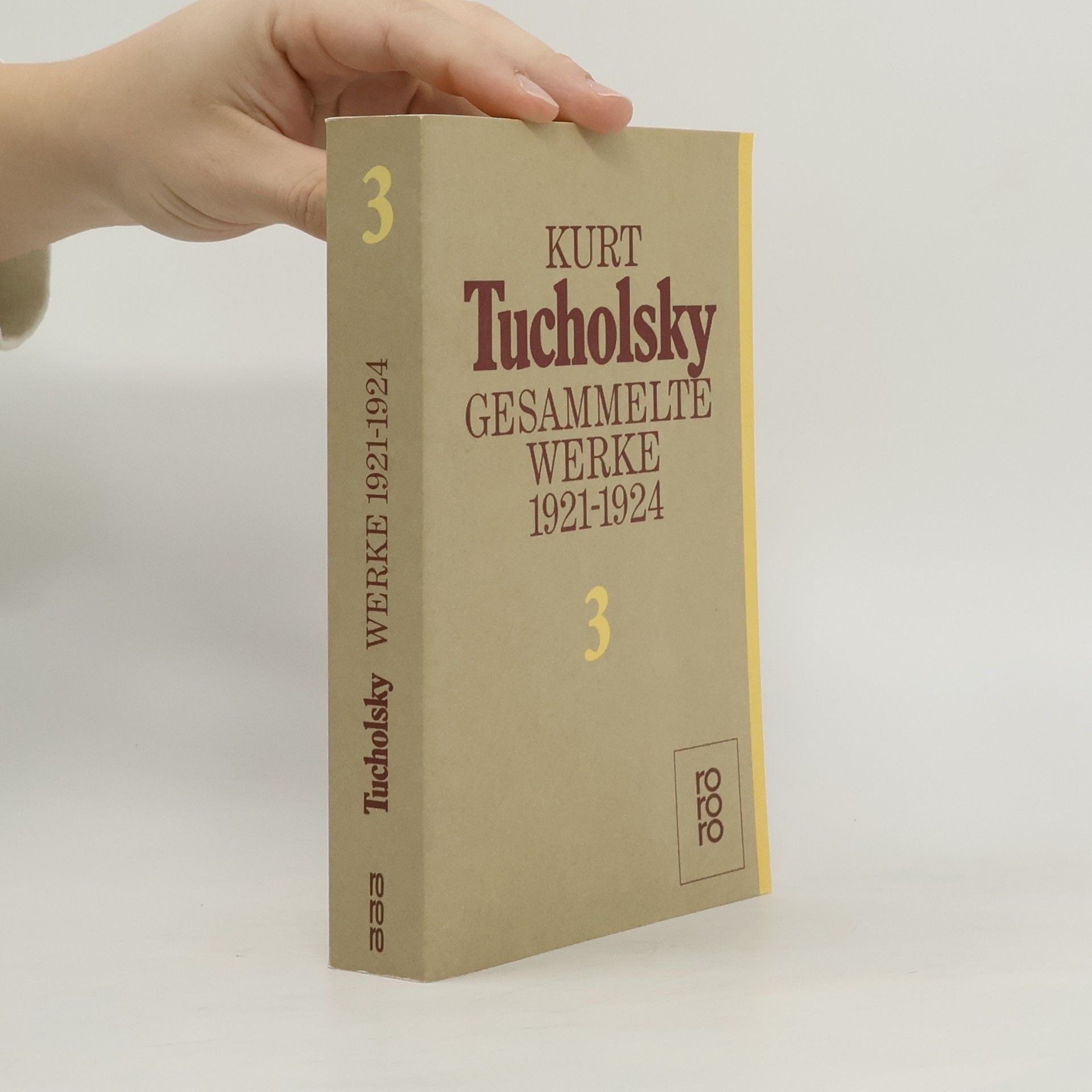 Kurt Tucholsky Gesamelte Werke 3. 1921-1924