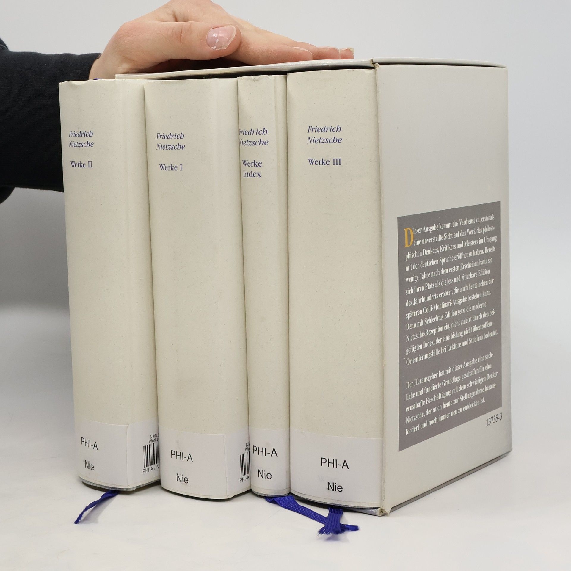 Friedrich Wilhelm Nietzsche Werke I.-III, + Index
