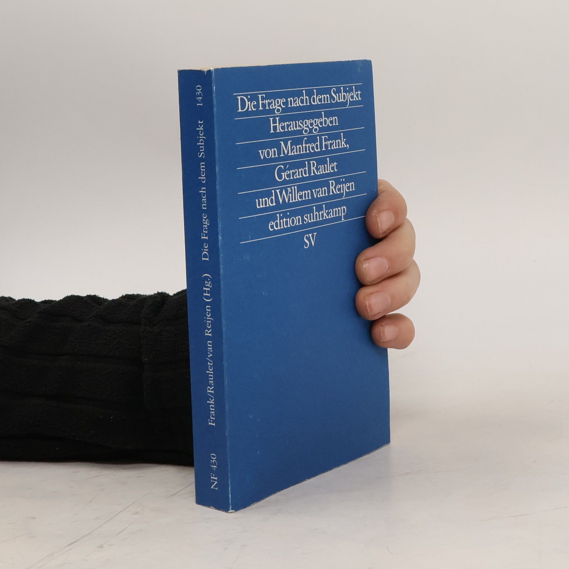 Manfred Frank Die Frage nach dem Subjekt