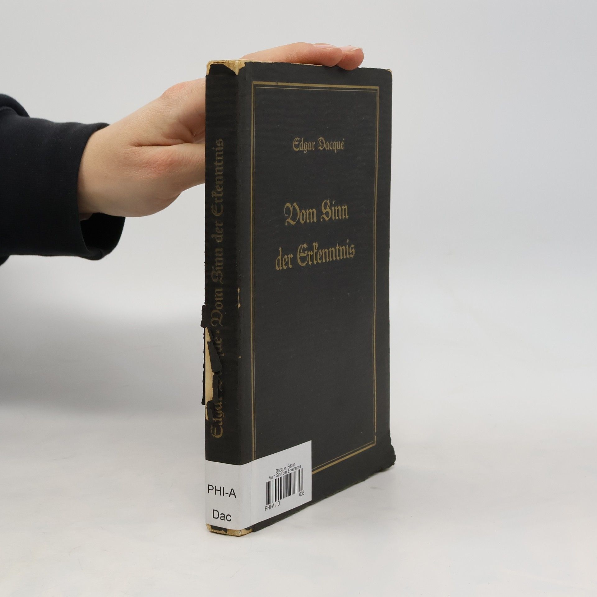 Edgar Dacqué Vom Sinn der Erkenntnis