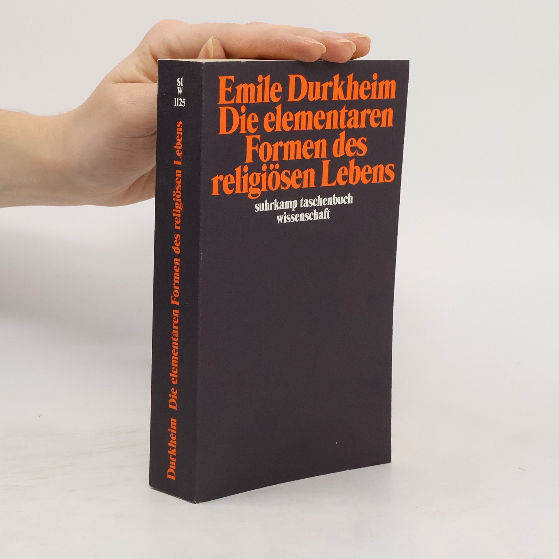 Suhrkamp Taschenbuch Wissenschaft - 1125: Die elementaren Formen des religiösen Lebens