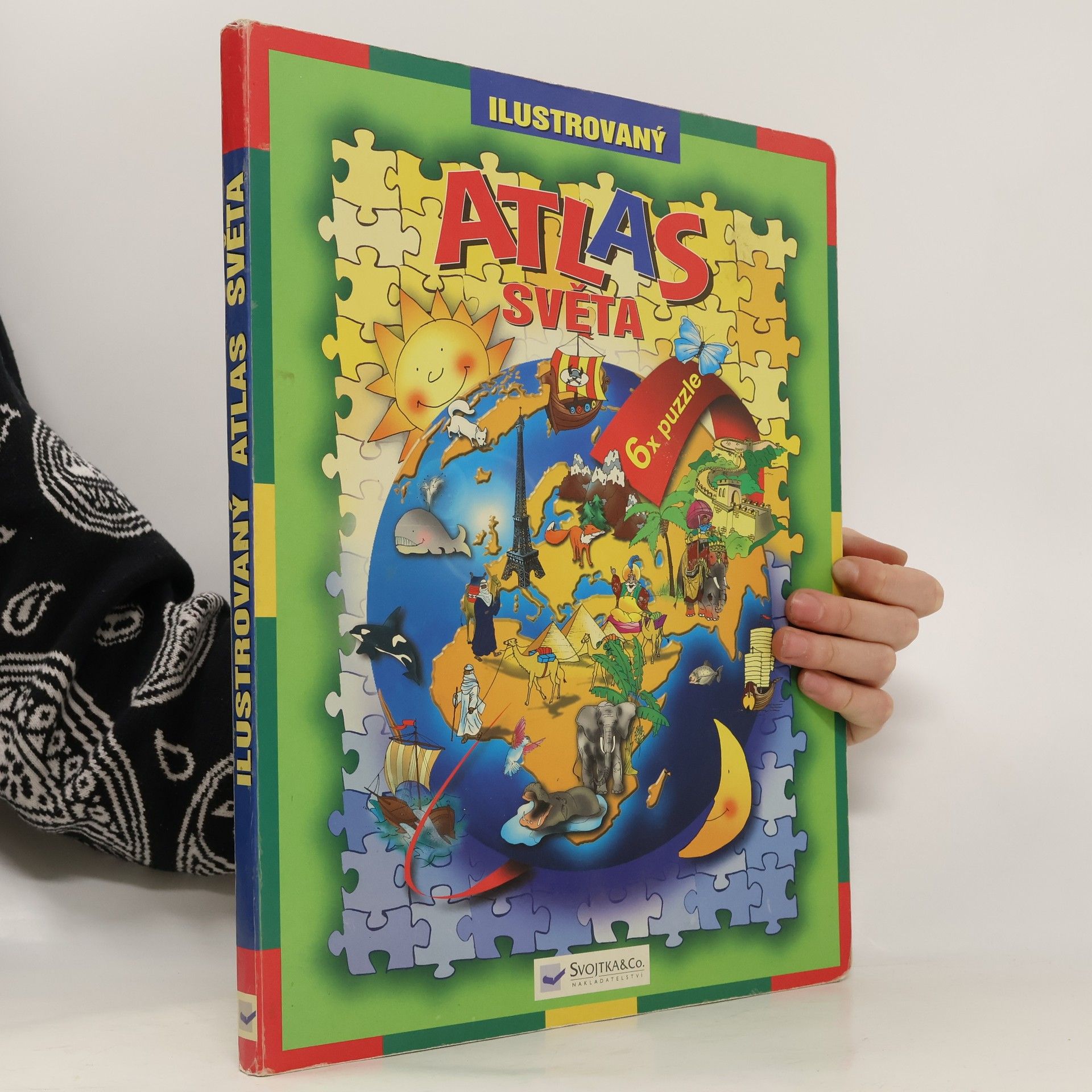Kolektív autorov Ilustrovaný atlas světa. 6 x puzzle