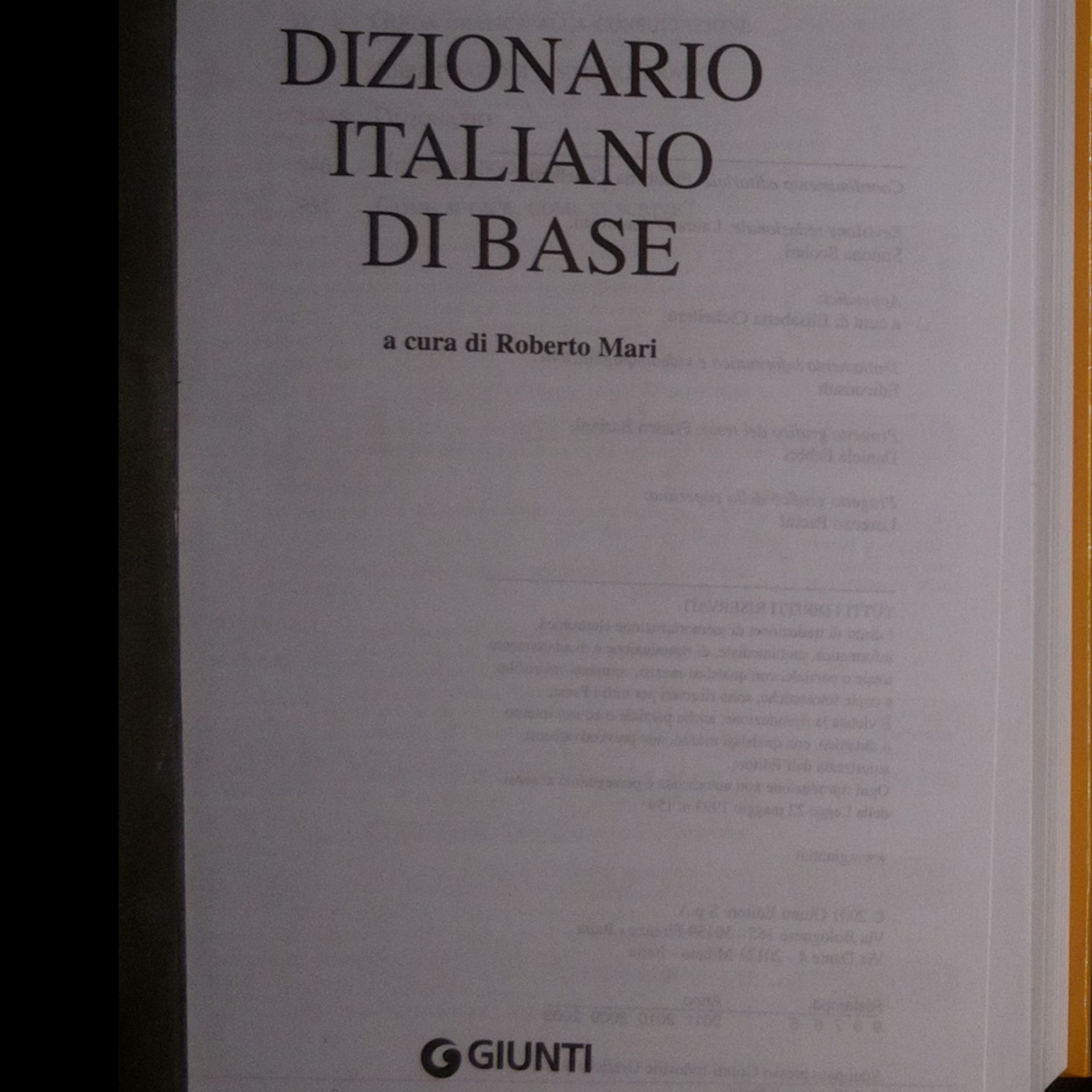 Roberto Mari Dizionario italiano di base