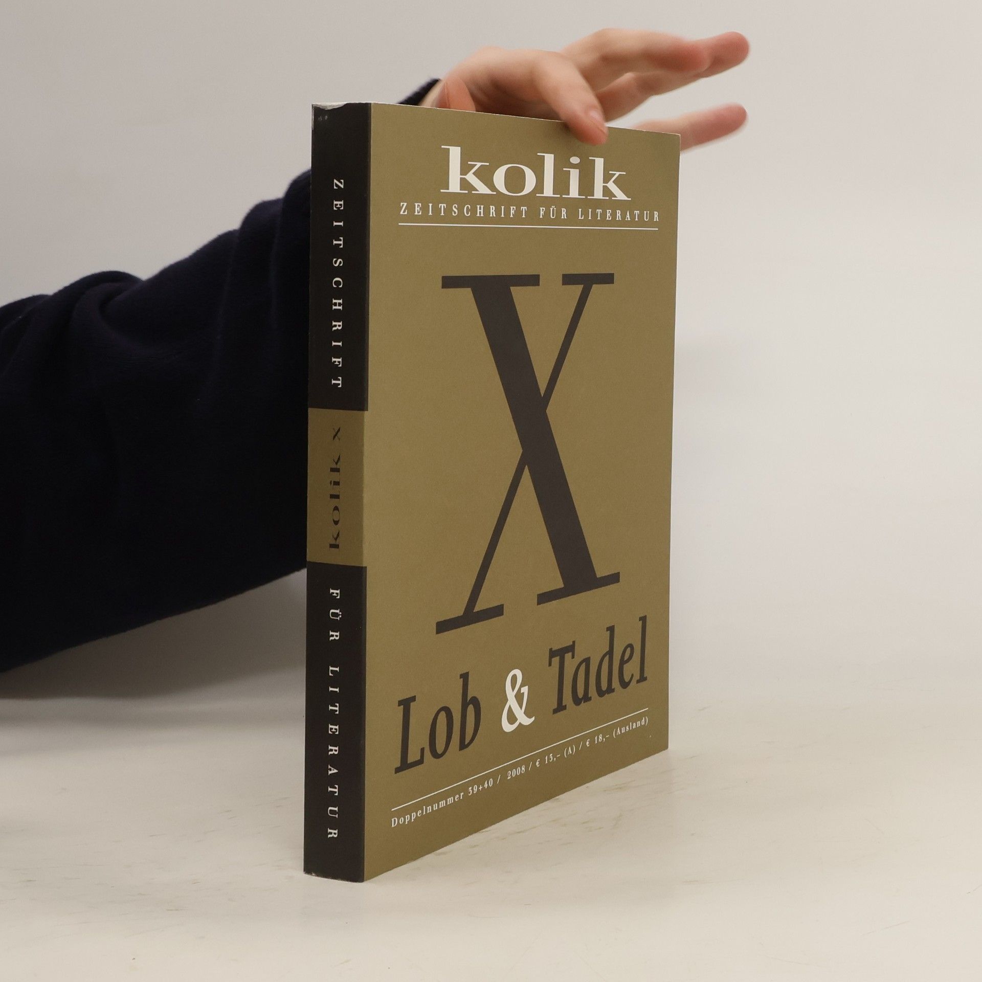 Auteurscollectief Kolik X. Lob & Tadel. Doppelnummer 39+40