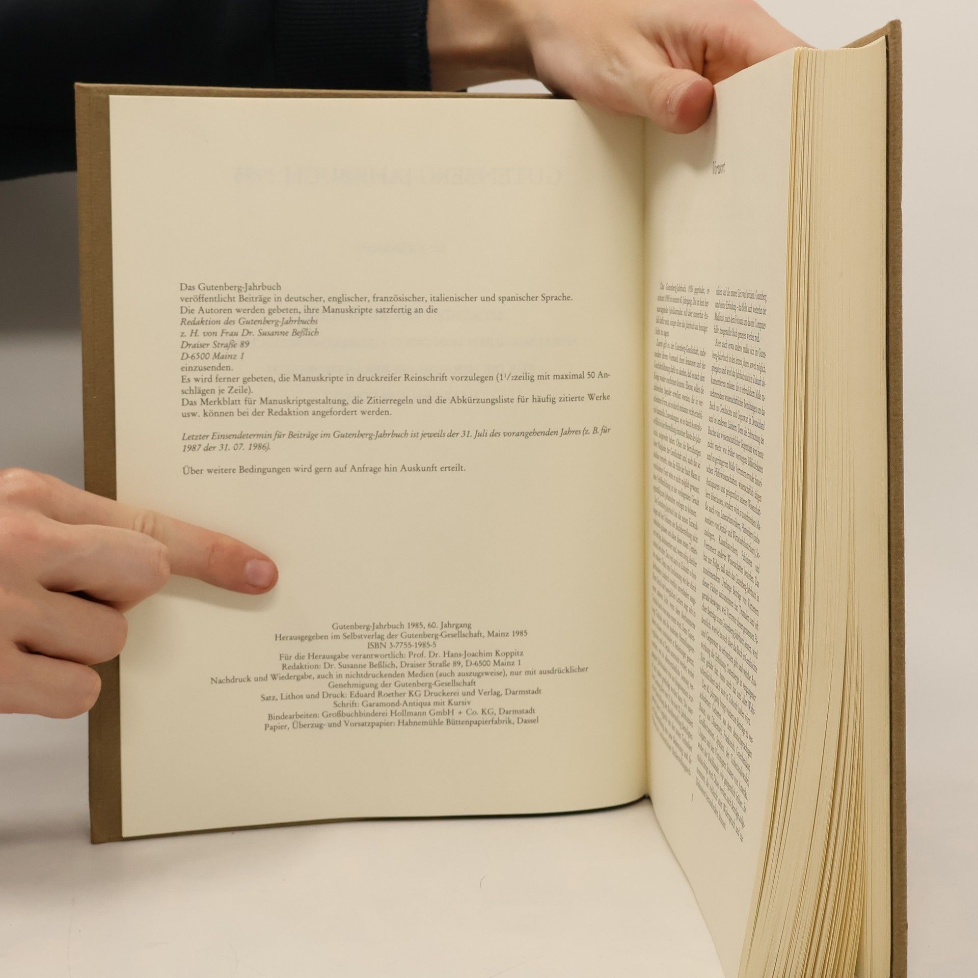 kolektiv Gutenberg Jahrbuch 1985