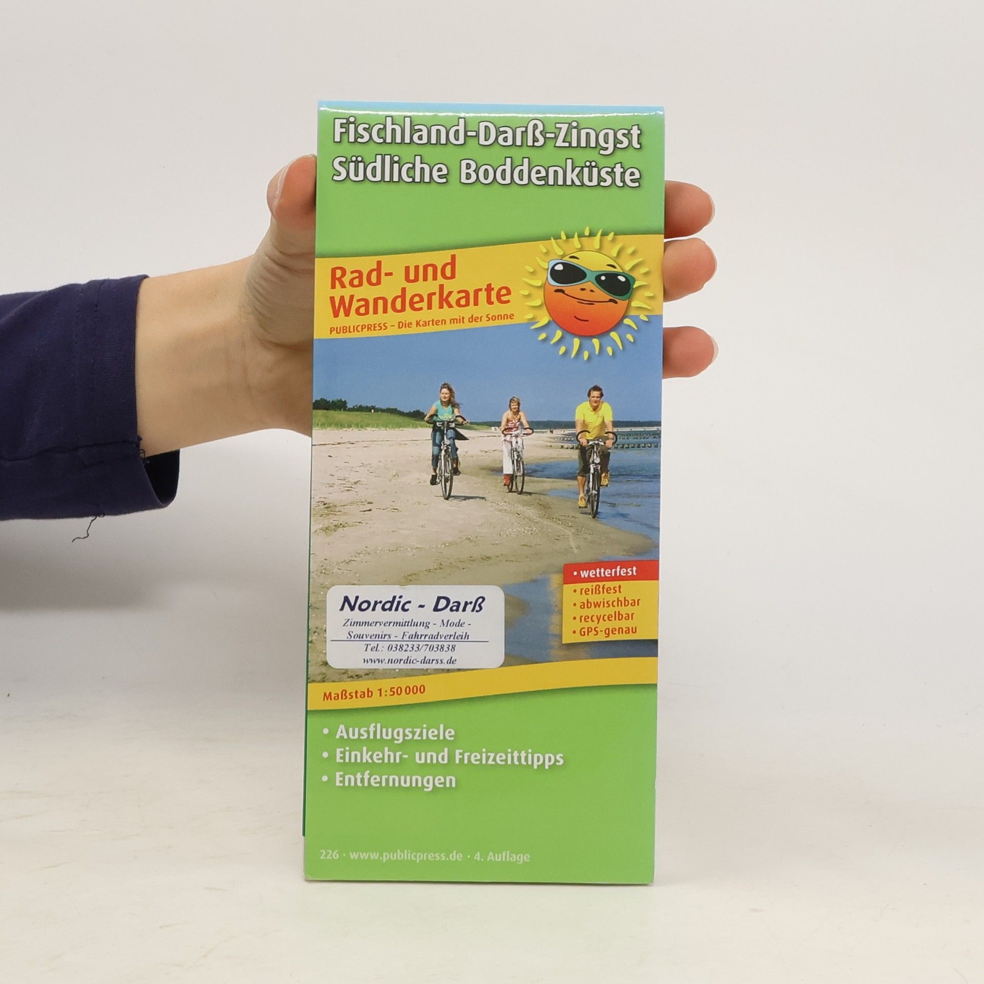 PublicPress Rad- und Wanderkarte Fischland - Darß - Zingst
