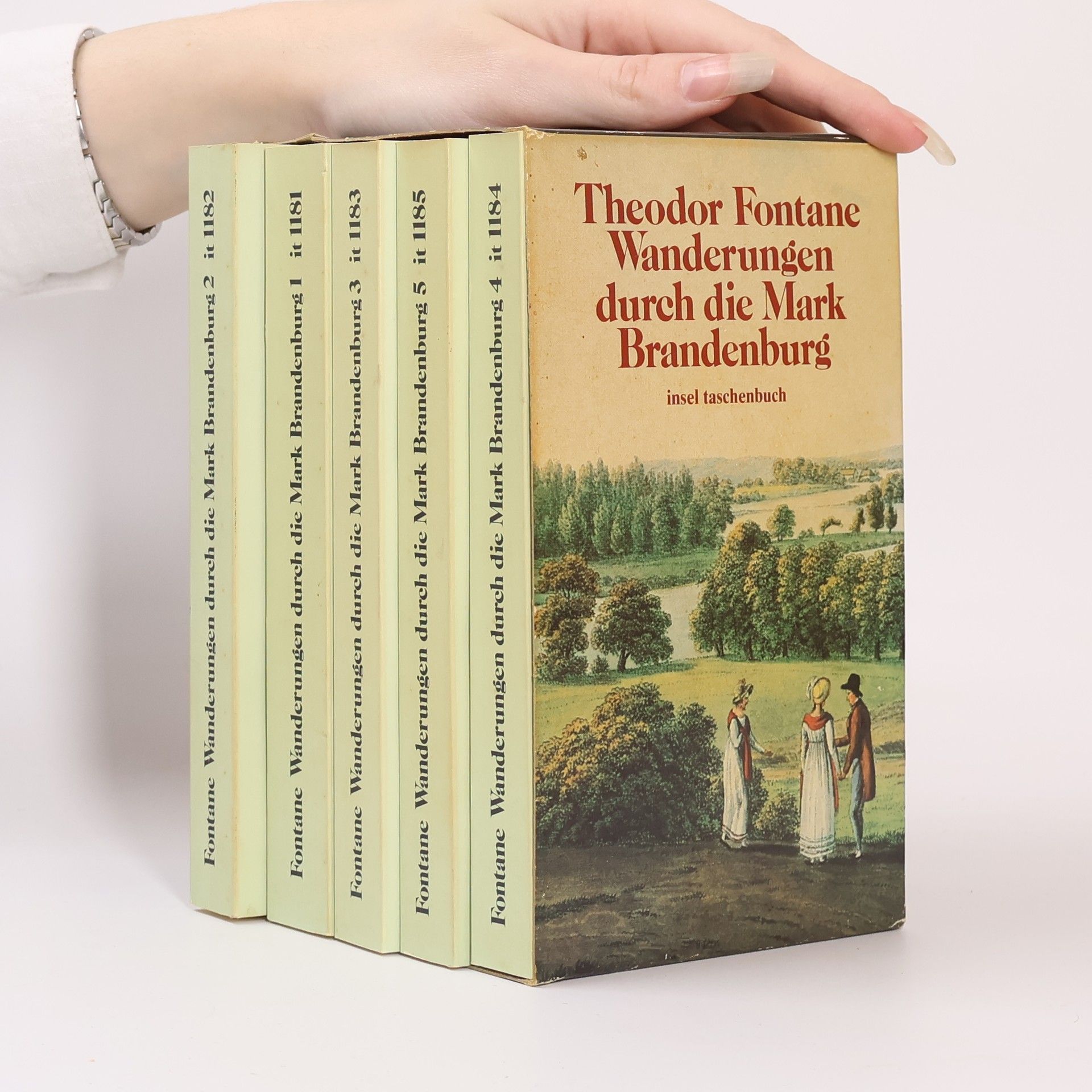 Theodor Fontane Wanderung durch die Mark Brandenburg 1-4 (4 svazky, box, nekompletní)