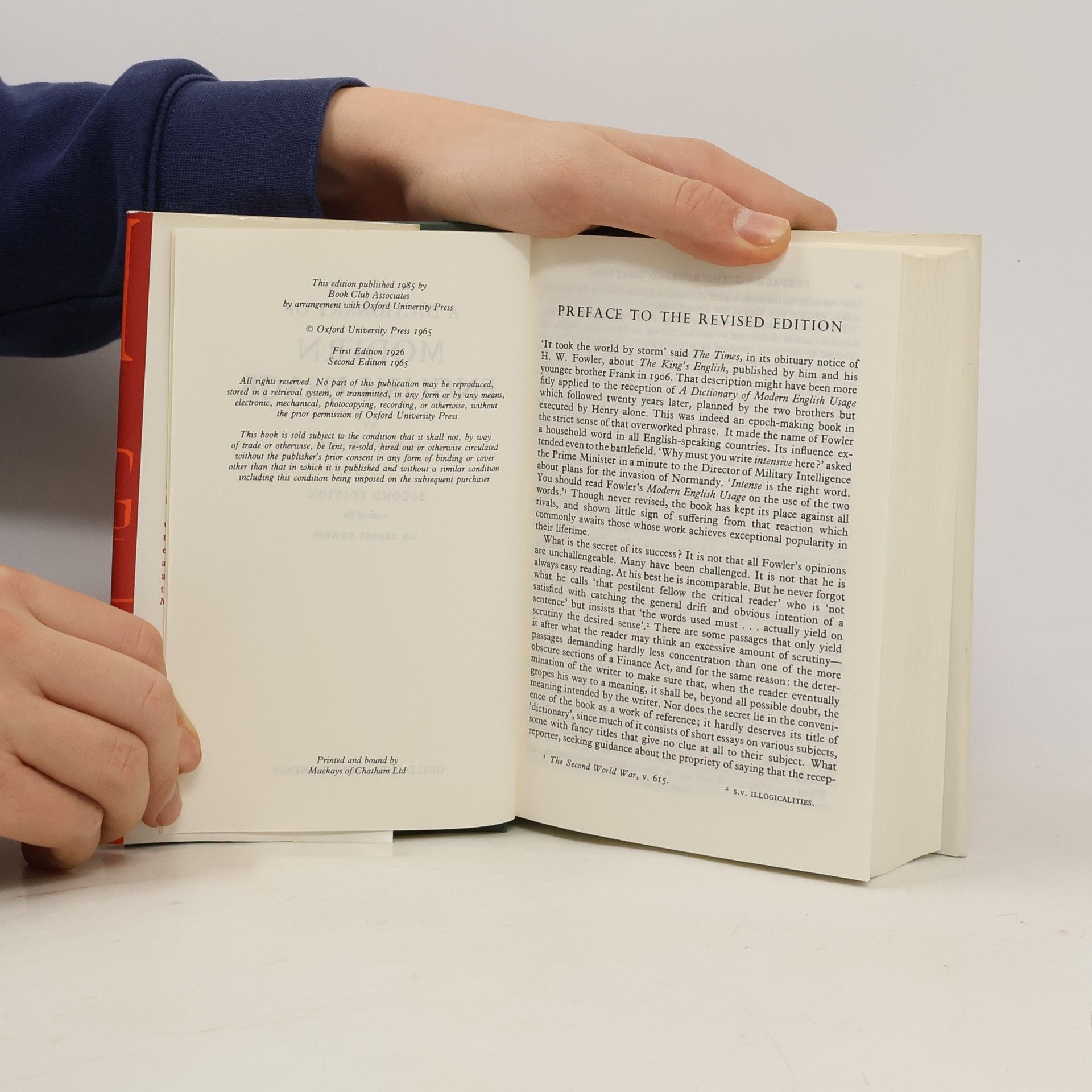 Sir Ernest Gowers Fowler's Modern English Usage