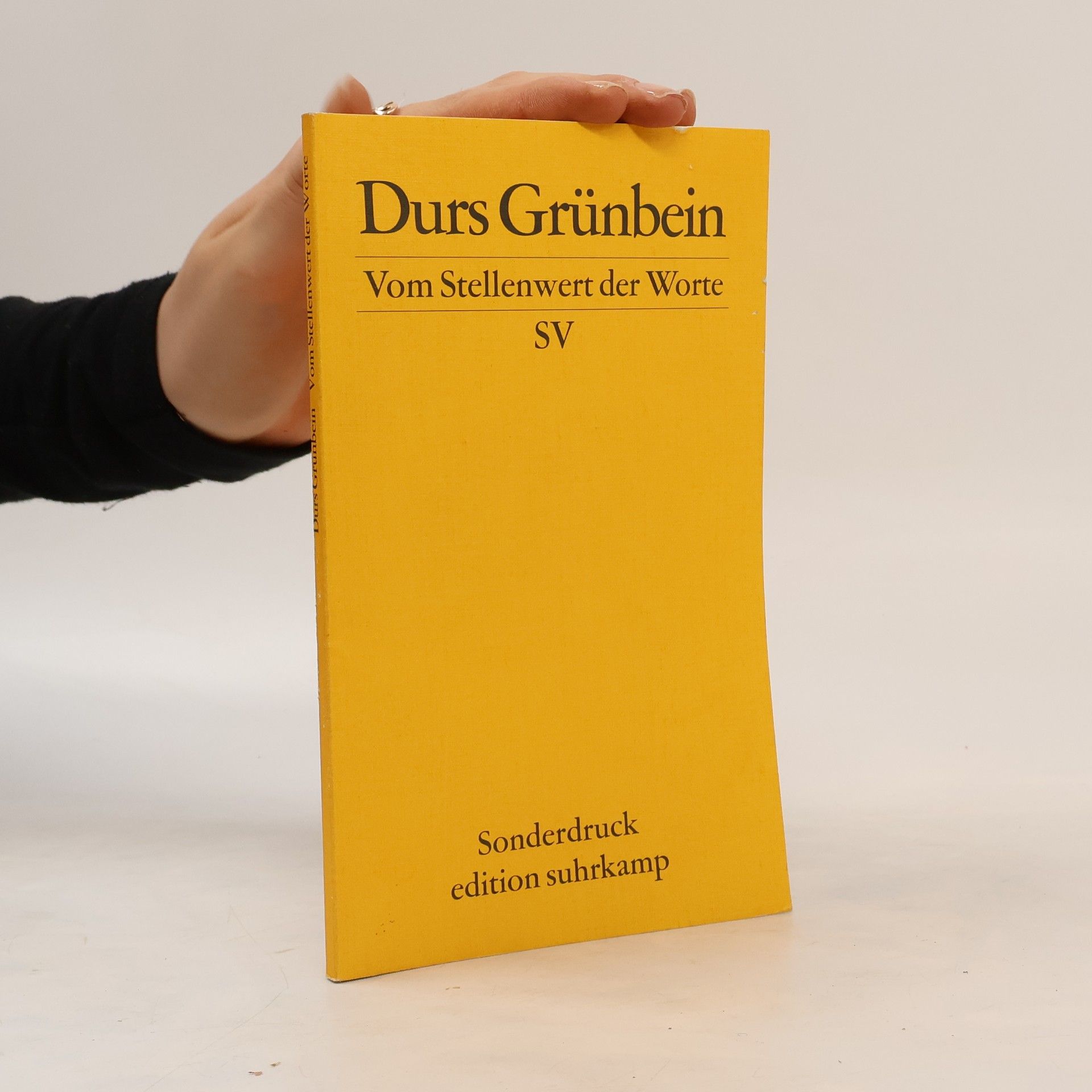 Vom Stellenwert der Worte