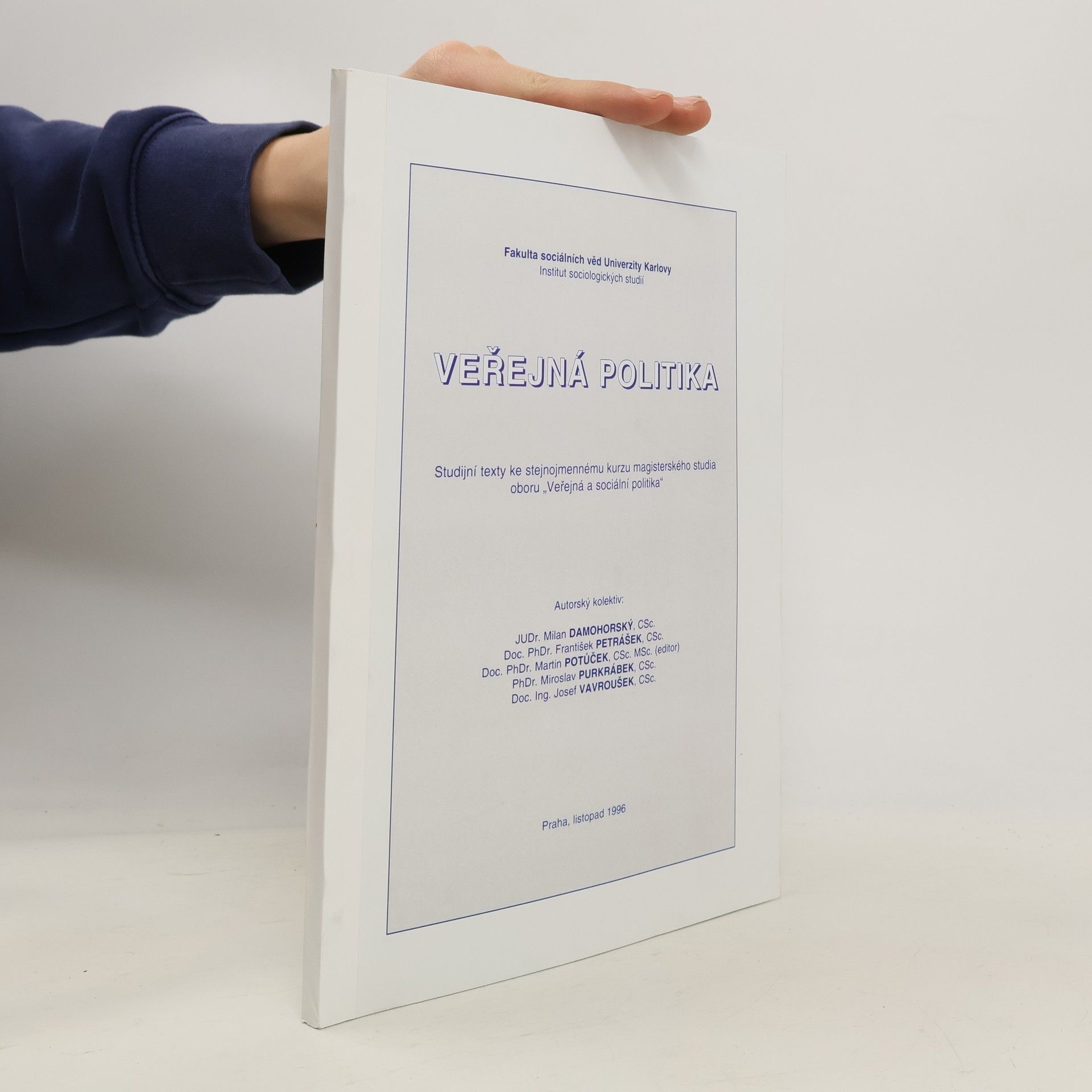 Kolektív autorov Veřejná politika