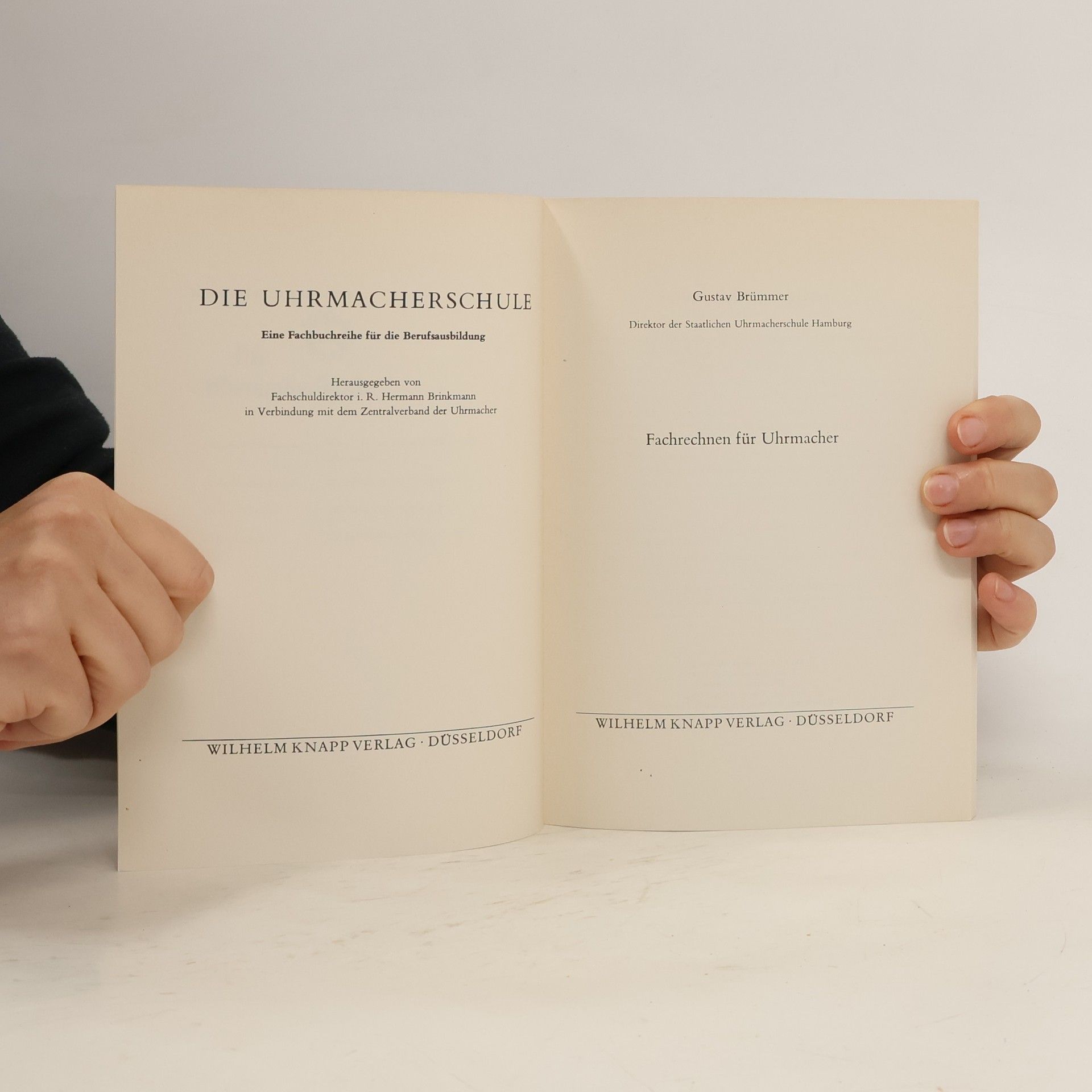 Hermann Brinkmann Die Uhrmacherschule