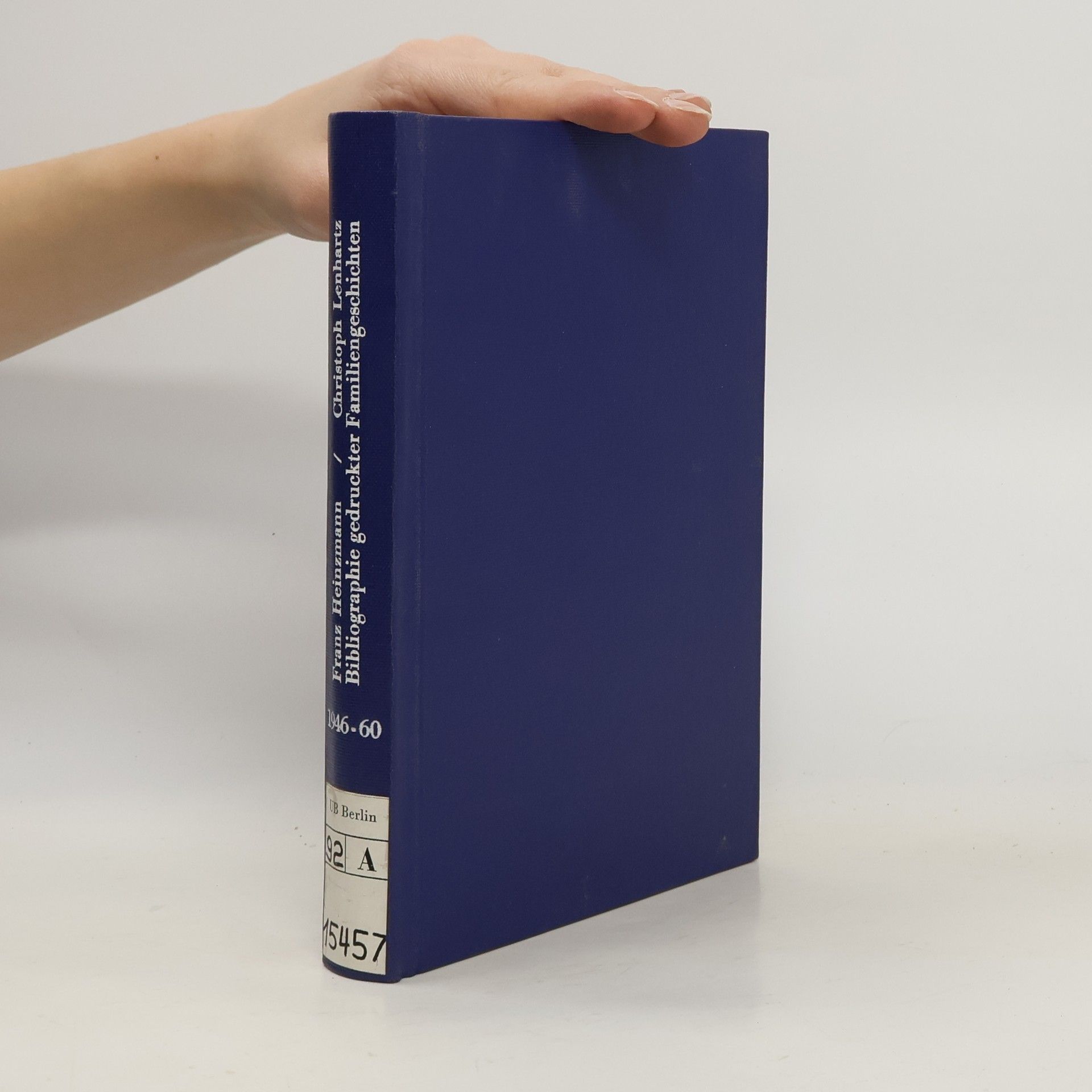 Bibliographie gedruckter Familiengeschichten, 1946-1960