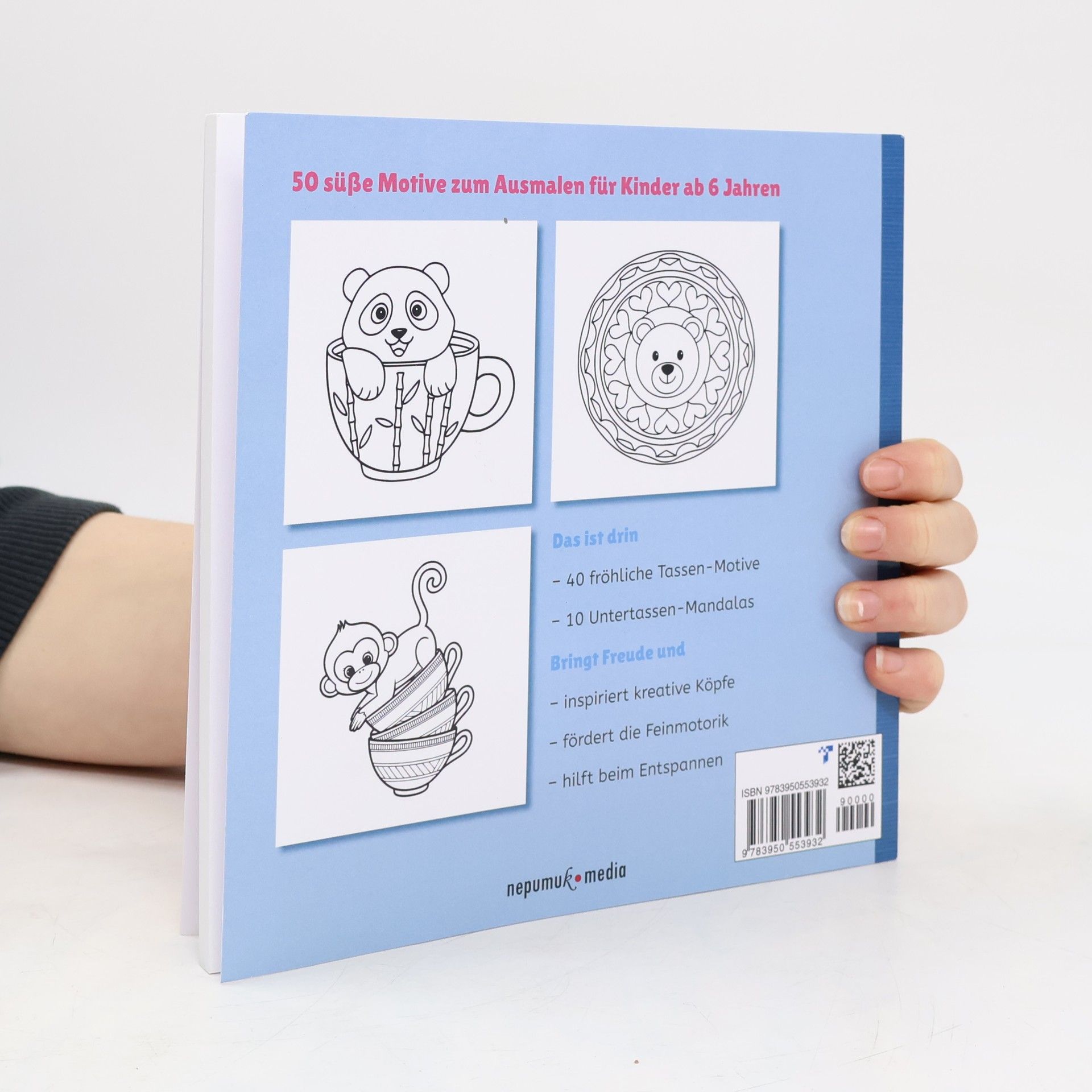 nepumuk.media Einfach lieb Malbuch – Tiere in Tassen