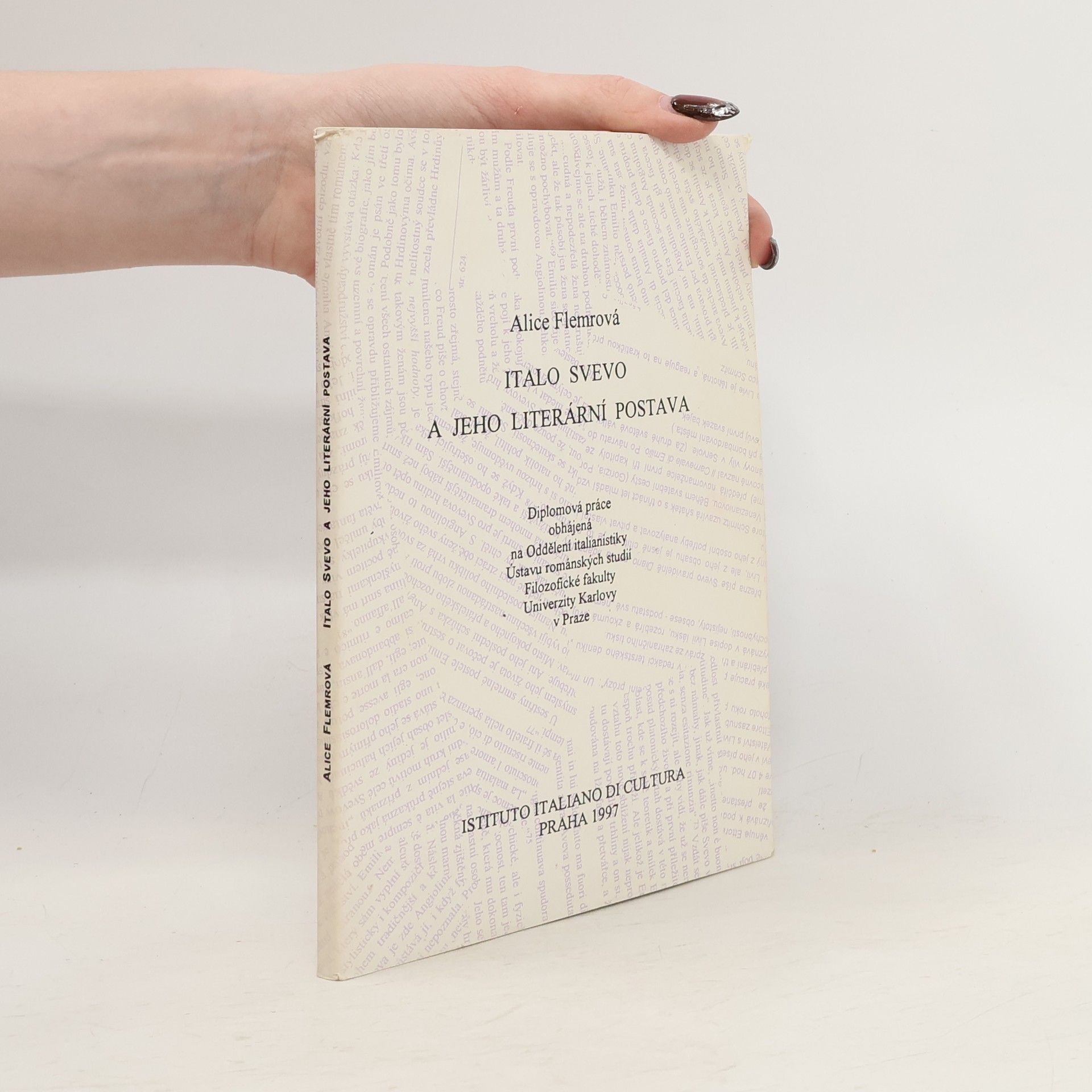 Alice Flemrová Italo Svevo a jeho literární postava