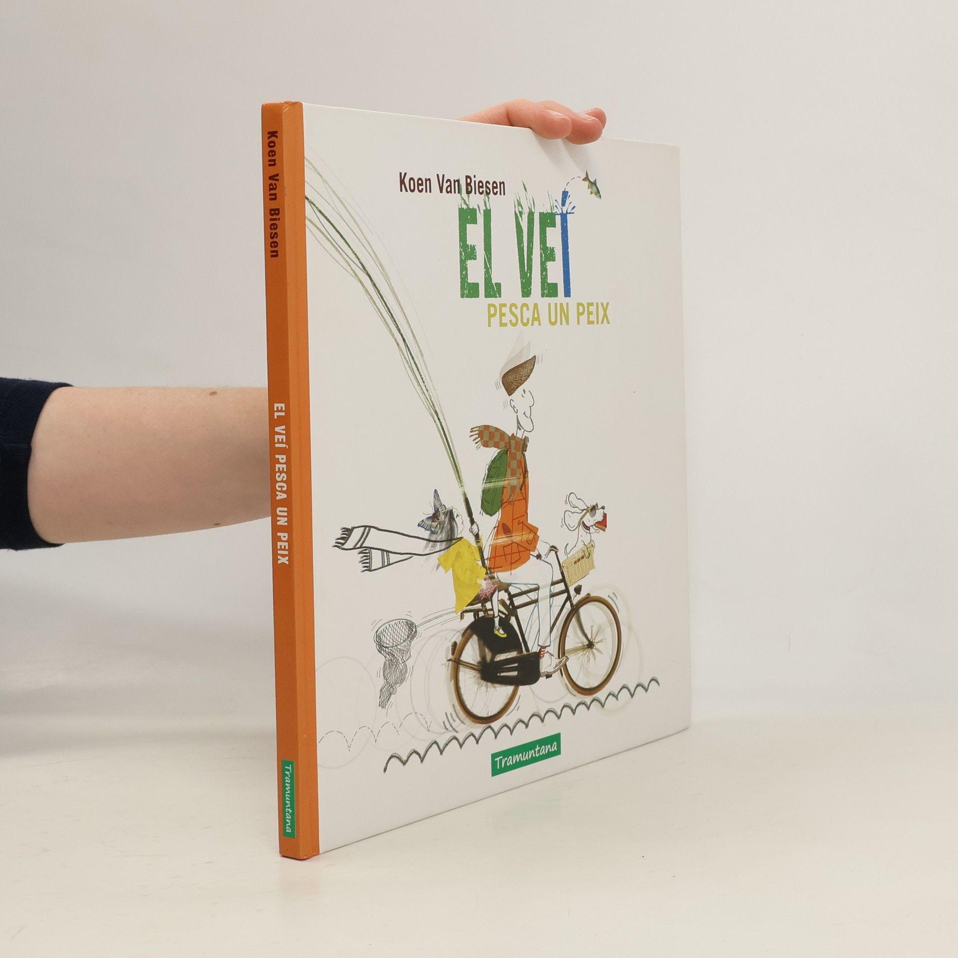 El veí pesca un peix