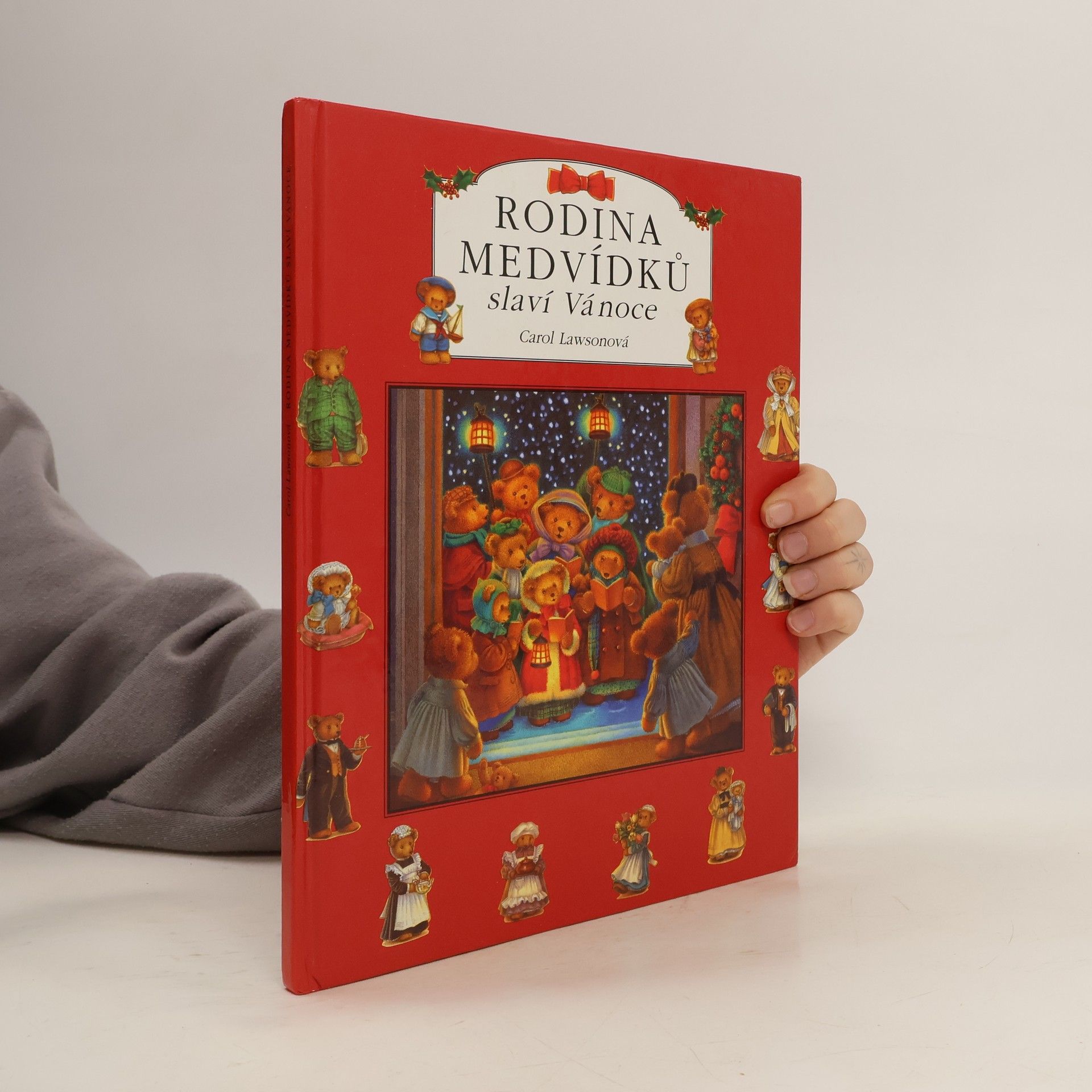 Rodina medvídků slaví Vánoce