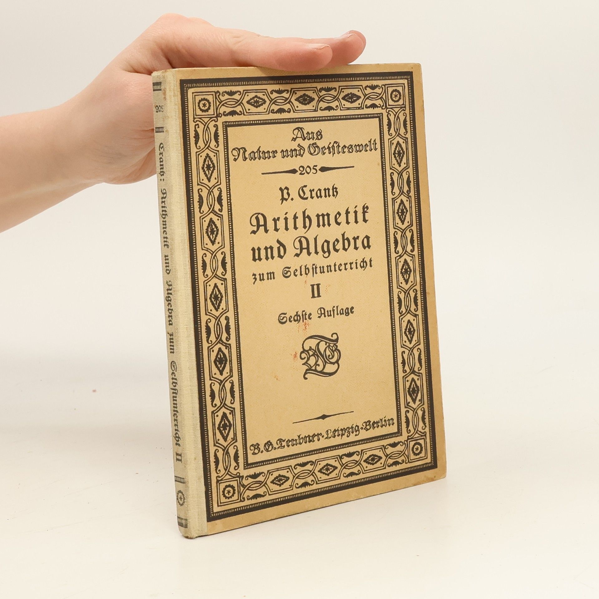 Paul Crantz Arithmetik und Algebra zum Selbstunterricht II