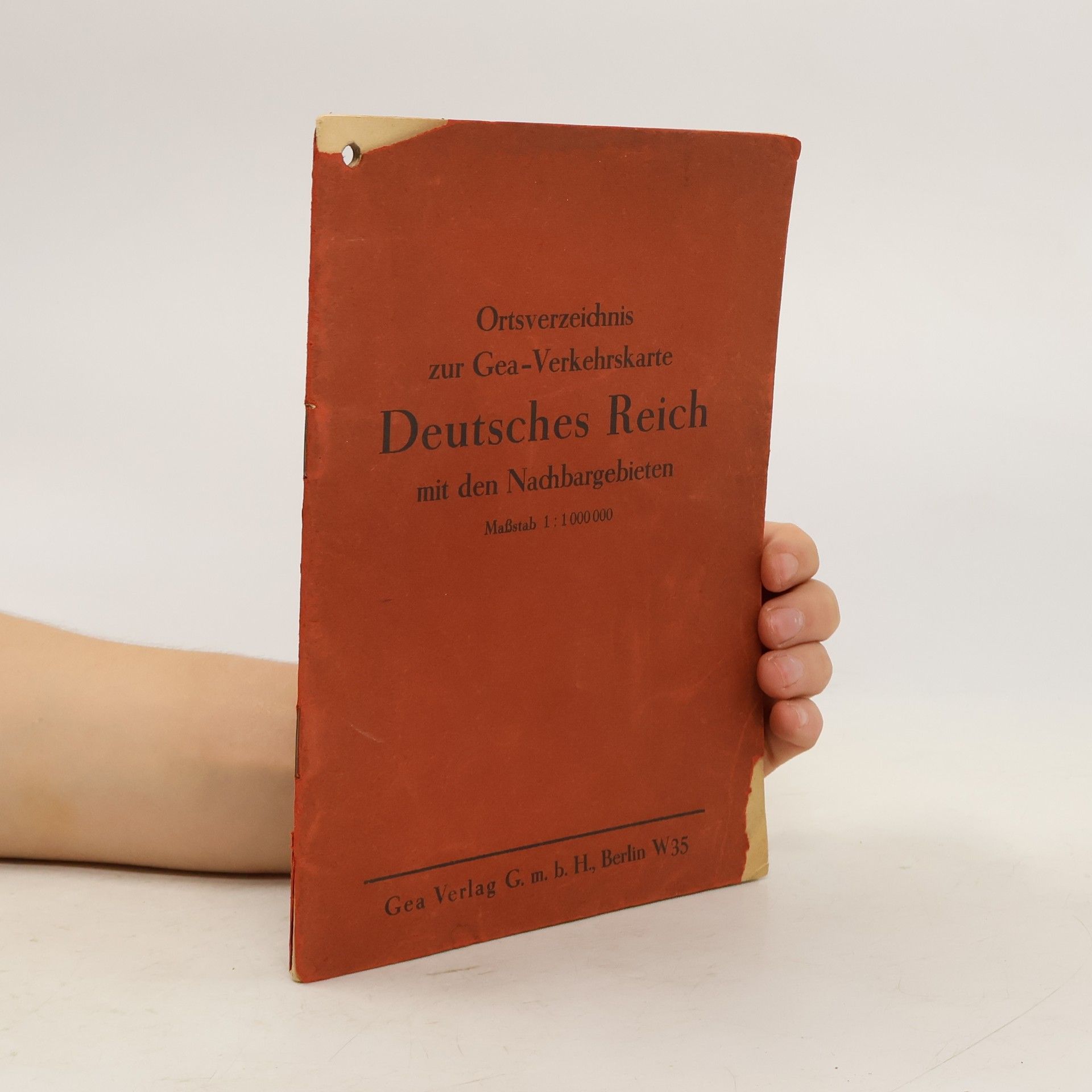 AA.VV. Ortsverzeichnis zur Gea-Verkehrskarte Deutsches Reich mit den Nachbargebieten