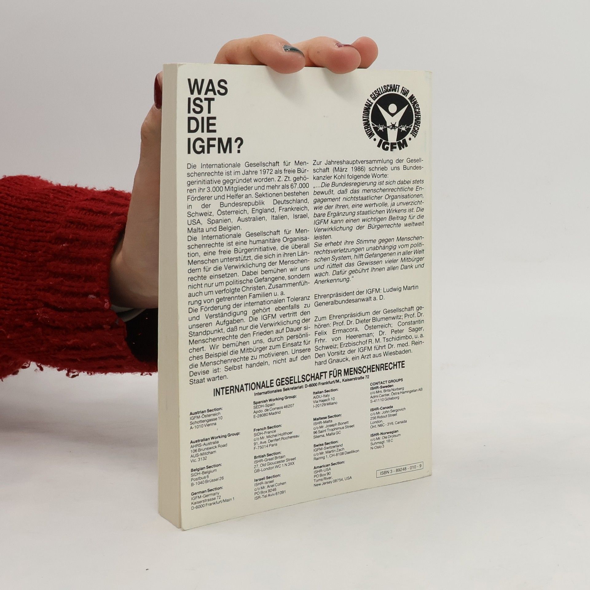 Menschenrechte in der Welt. IGFM-Bericht 1985/86