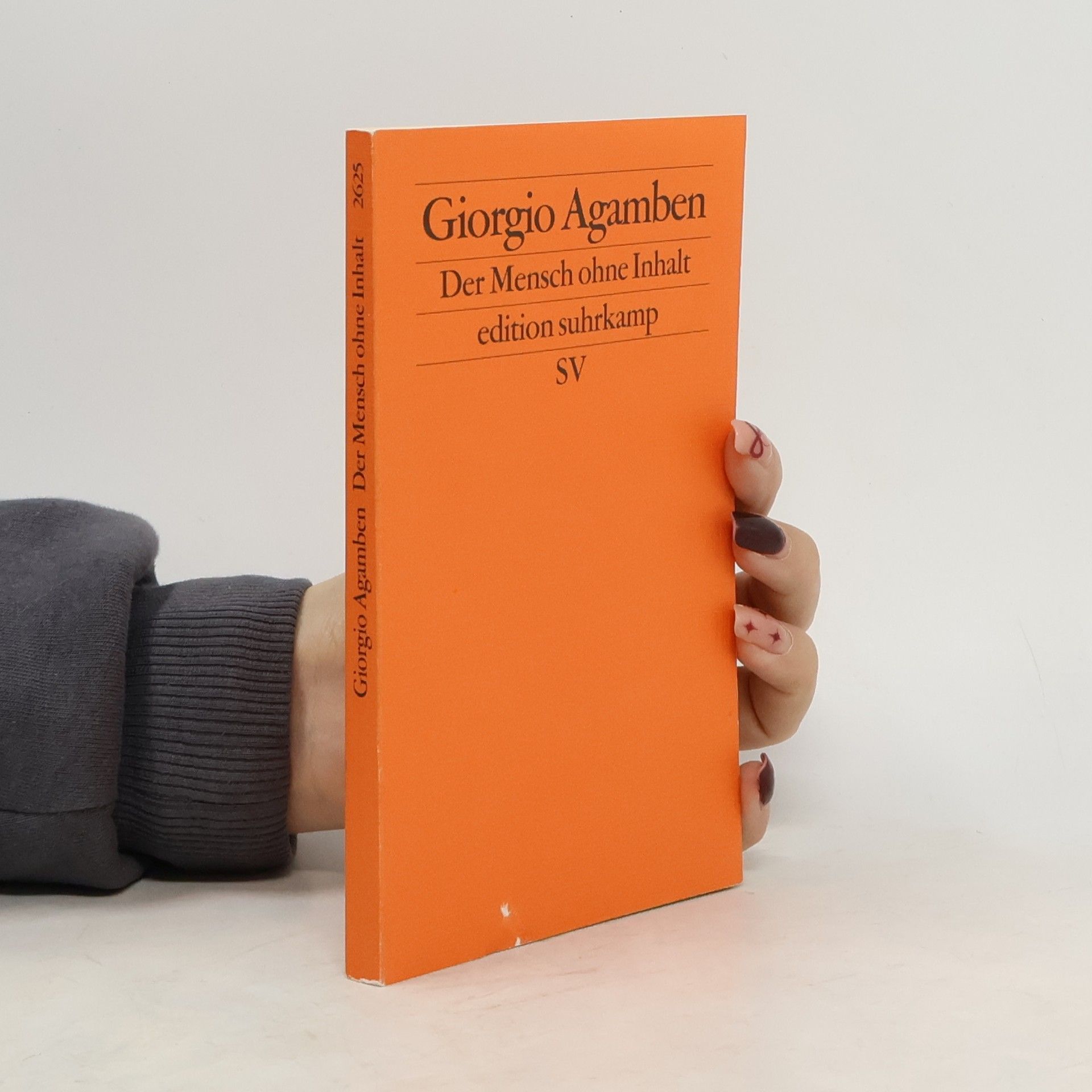 Anton Schutz Edition Suhrkamp - 2625: Der Mensch ohne Inhalt