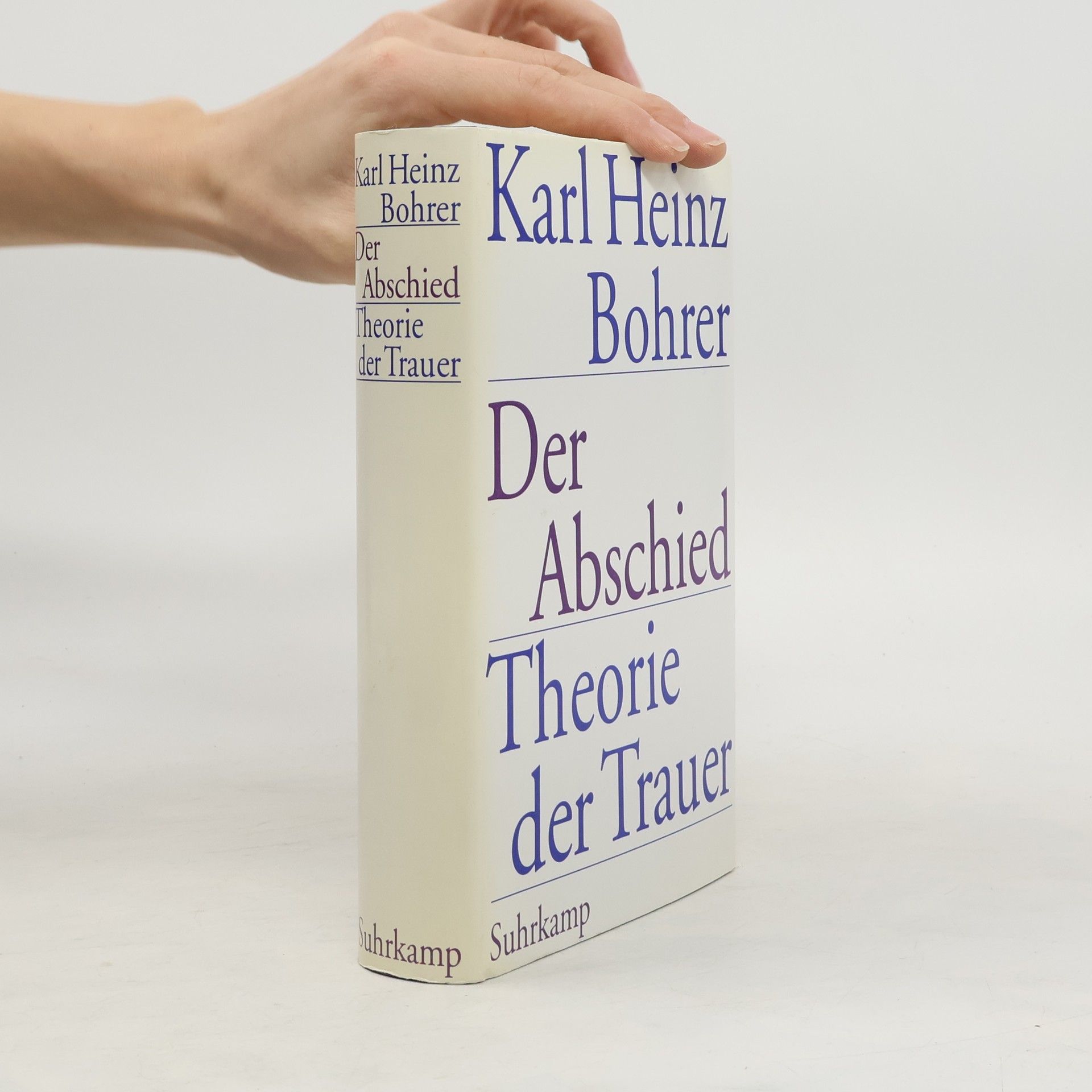 Karl Heinz Bohrer Der Abschied