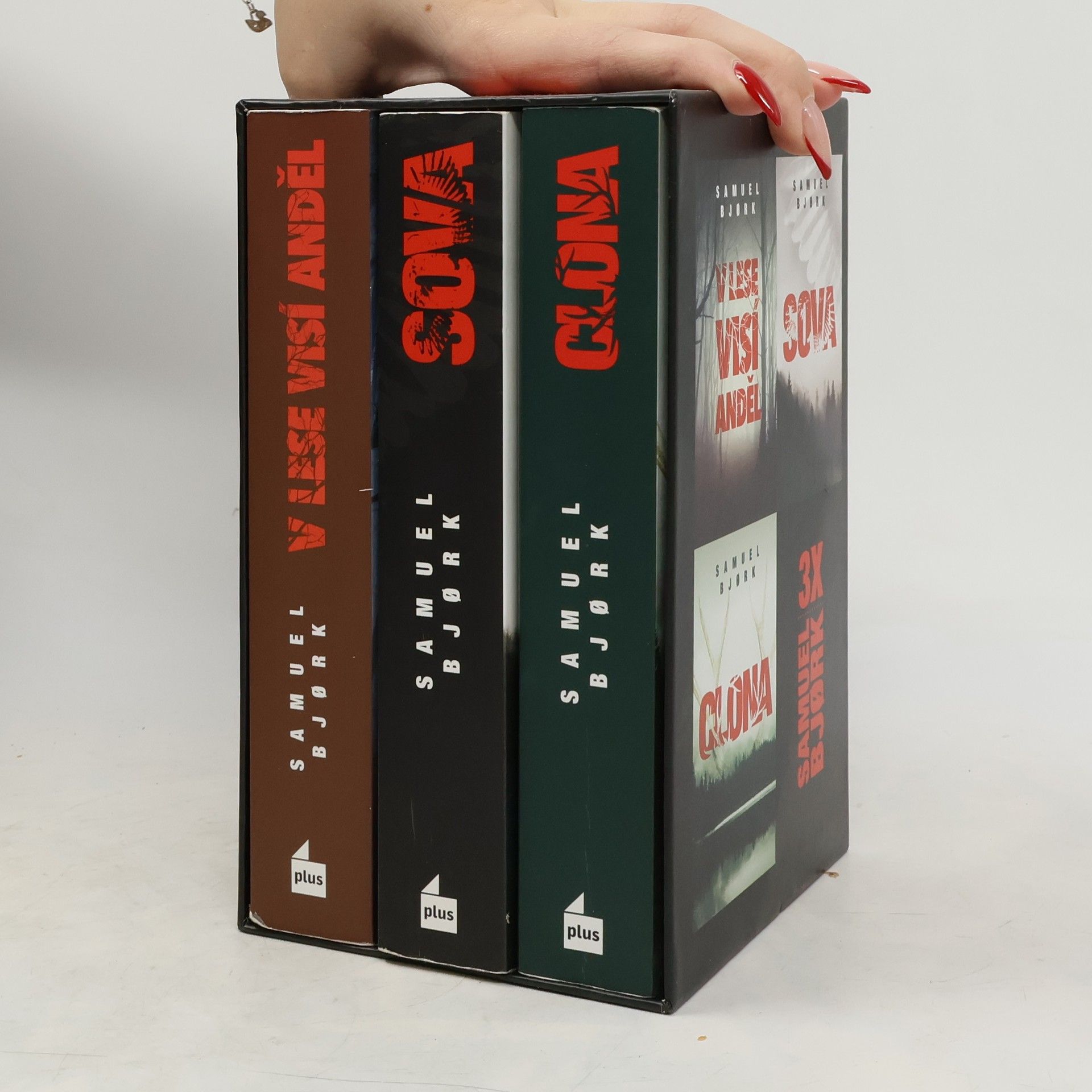 3 x Samuel Bjork. V lese visí anděl. Sova. Clona