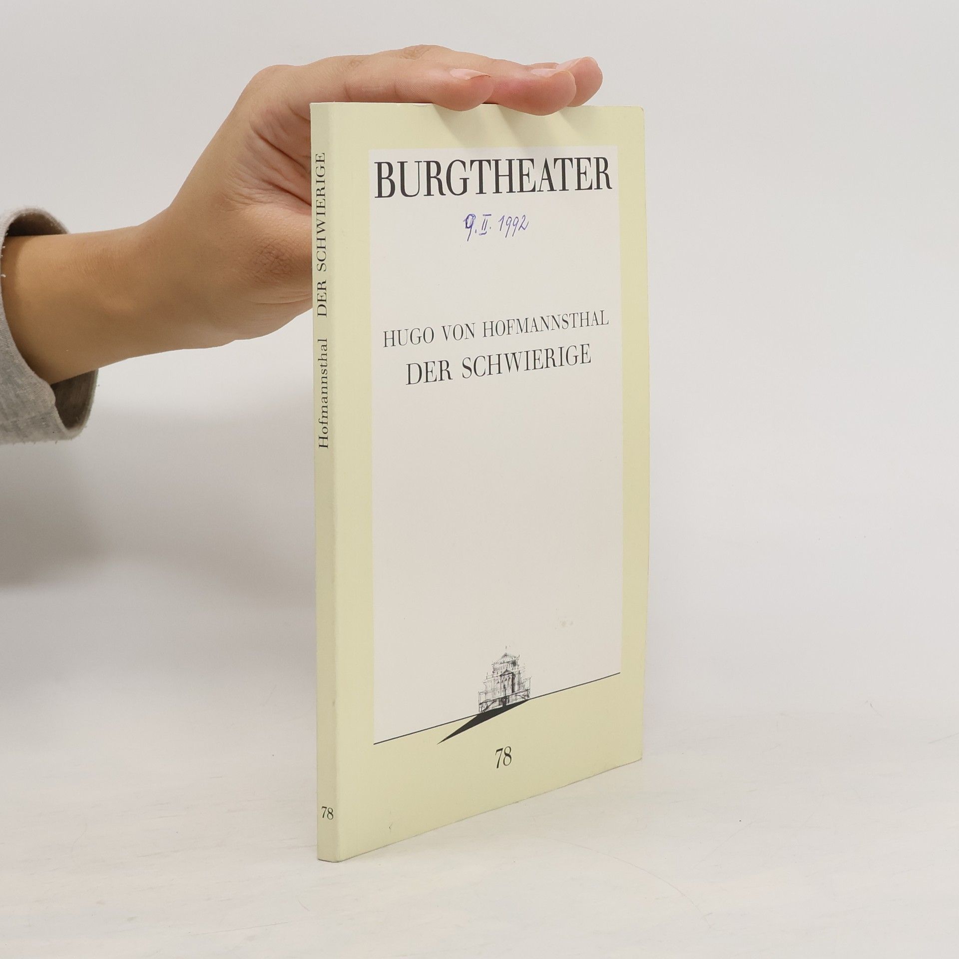 Hugo von Hofmannsthal Der Schwierige