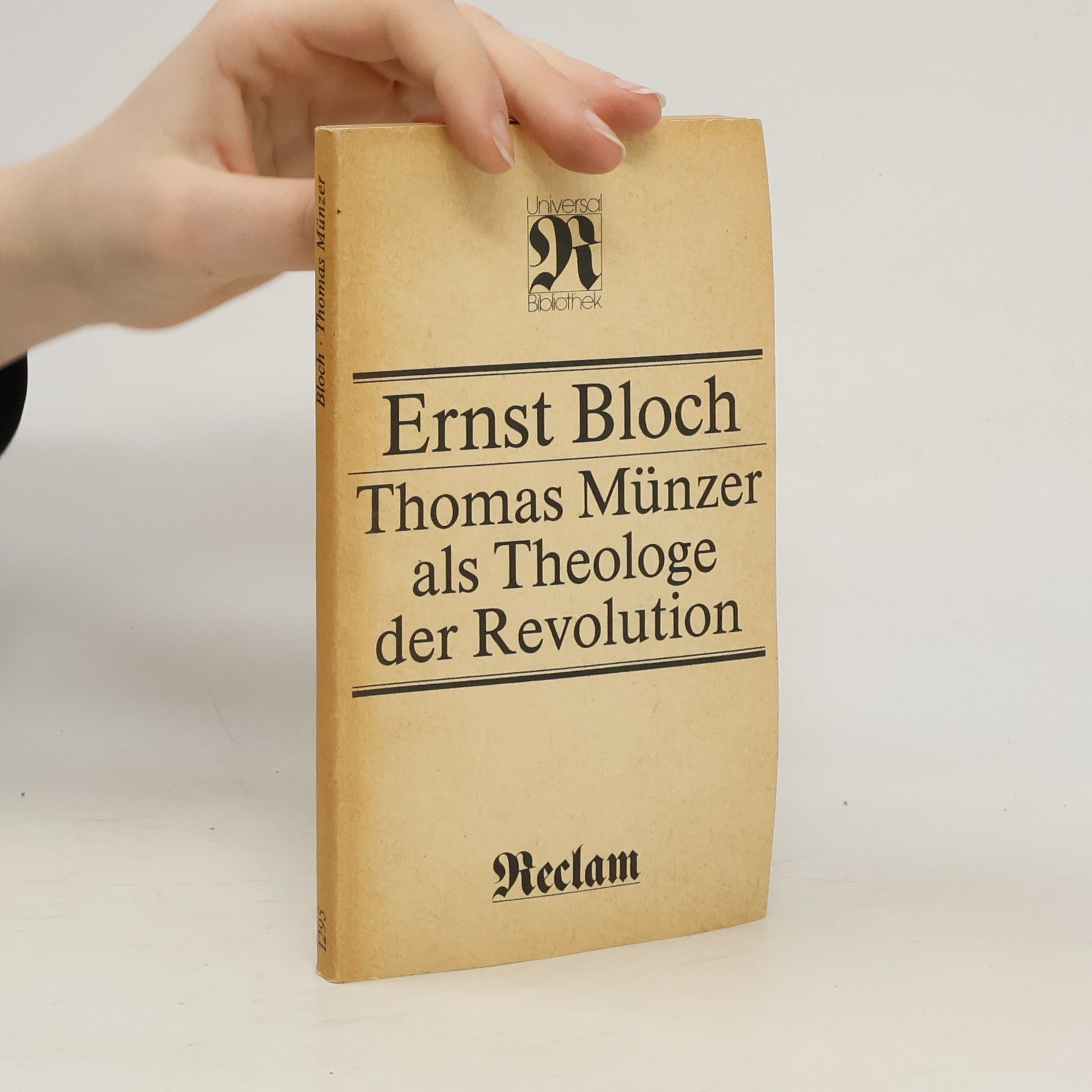 Ernst Bloch Thomas Münzer als Theologe der Revolution