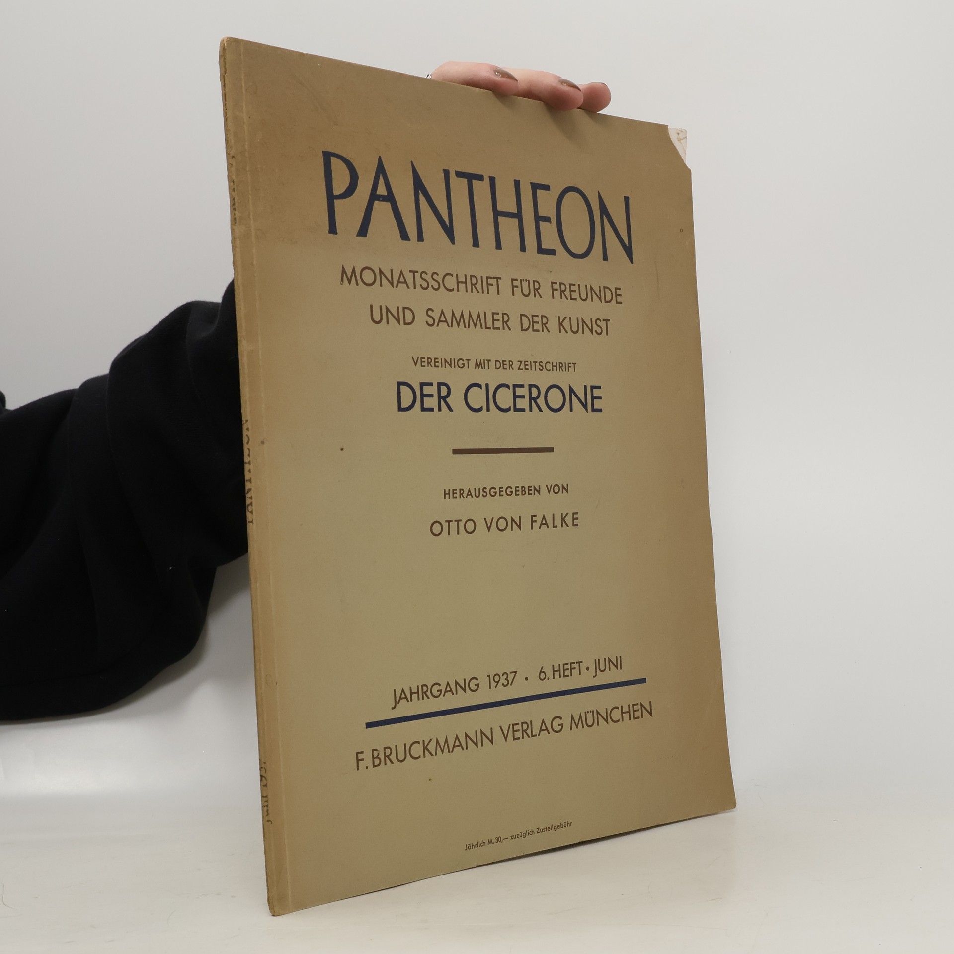 Pantheon: Monatsschrift für Freunde und Sammler der Kunst 6