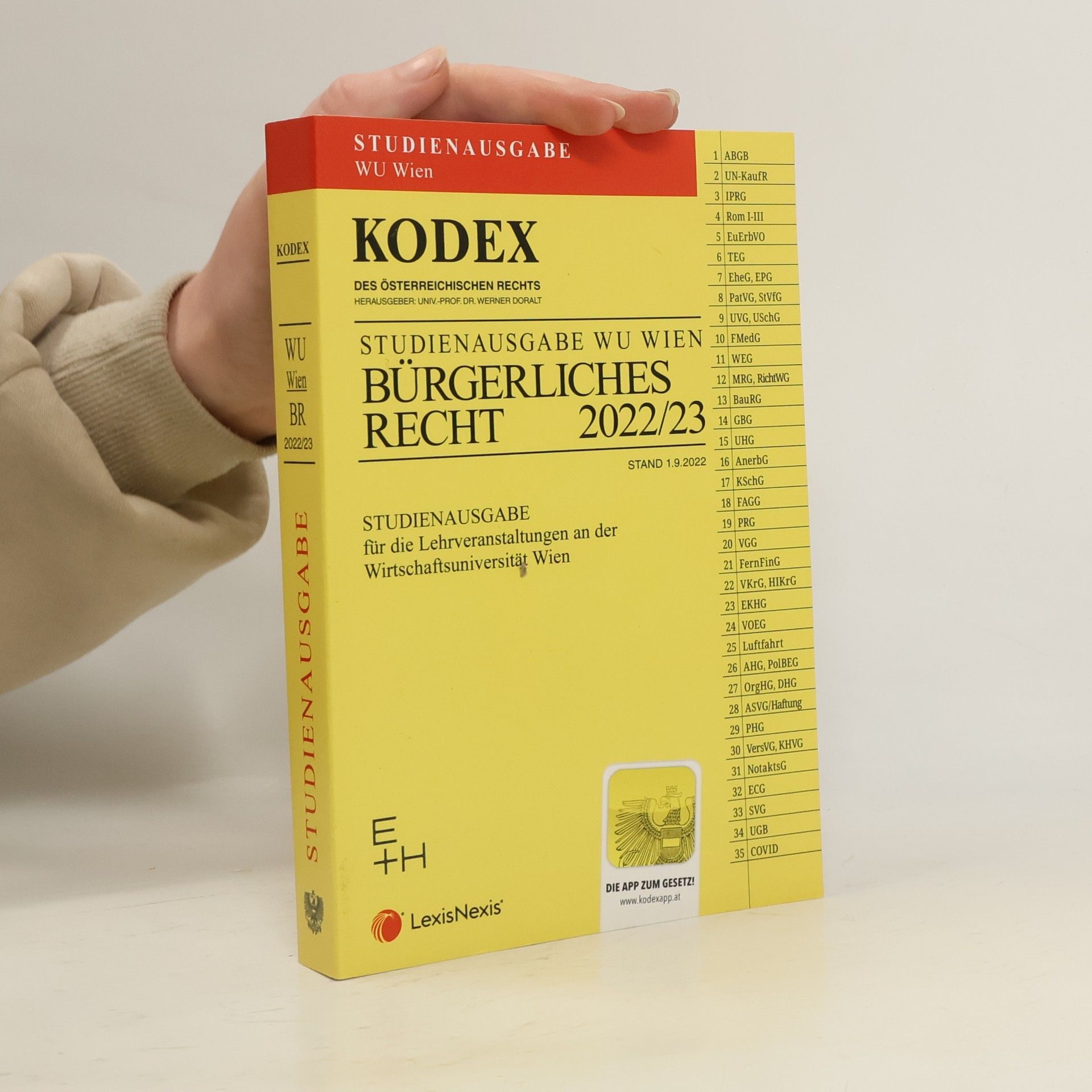 Werner Doralt KODEX Bürgerliches Recht für die WU 2022/23 - inkl. App