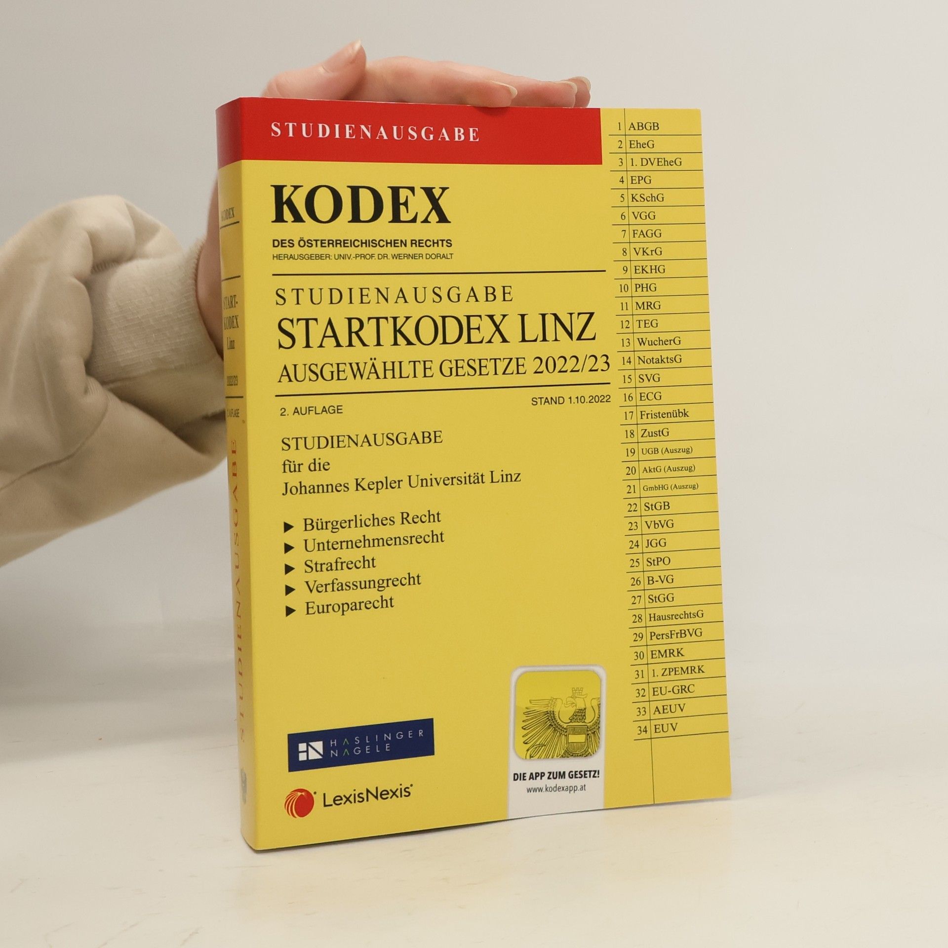 Werner Doralt KODEX Startkodex Linz 2022/23 - inkl. App