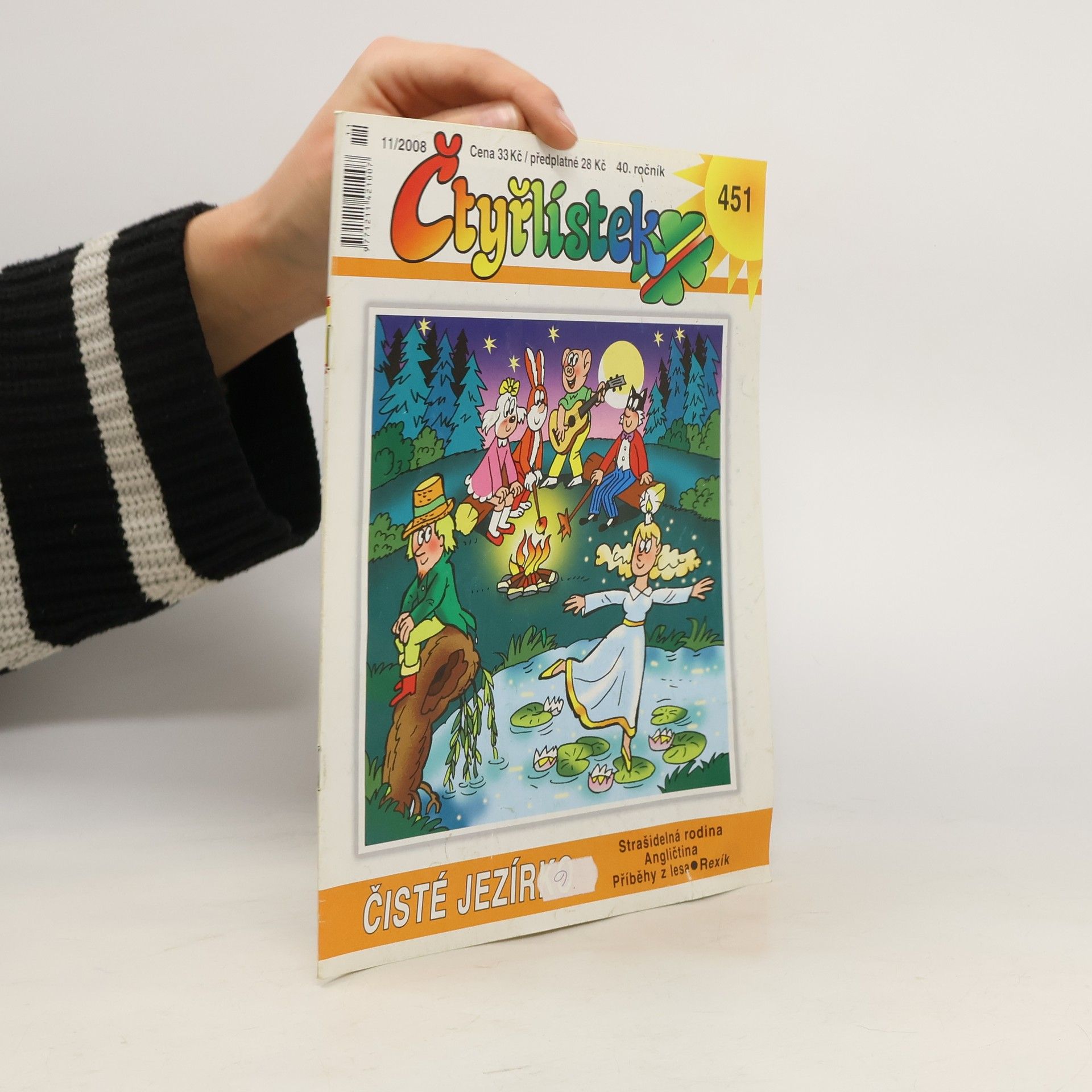 Jaroslav Němeček Čtyřlístek č. 451 11/2008. Čisté jezírko