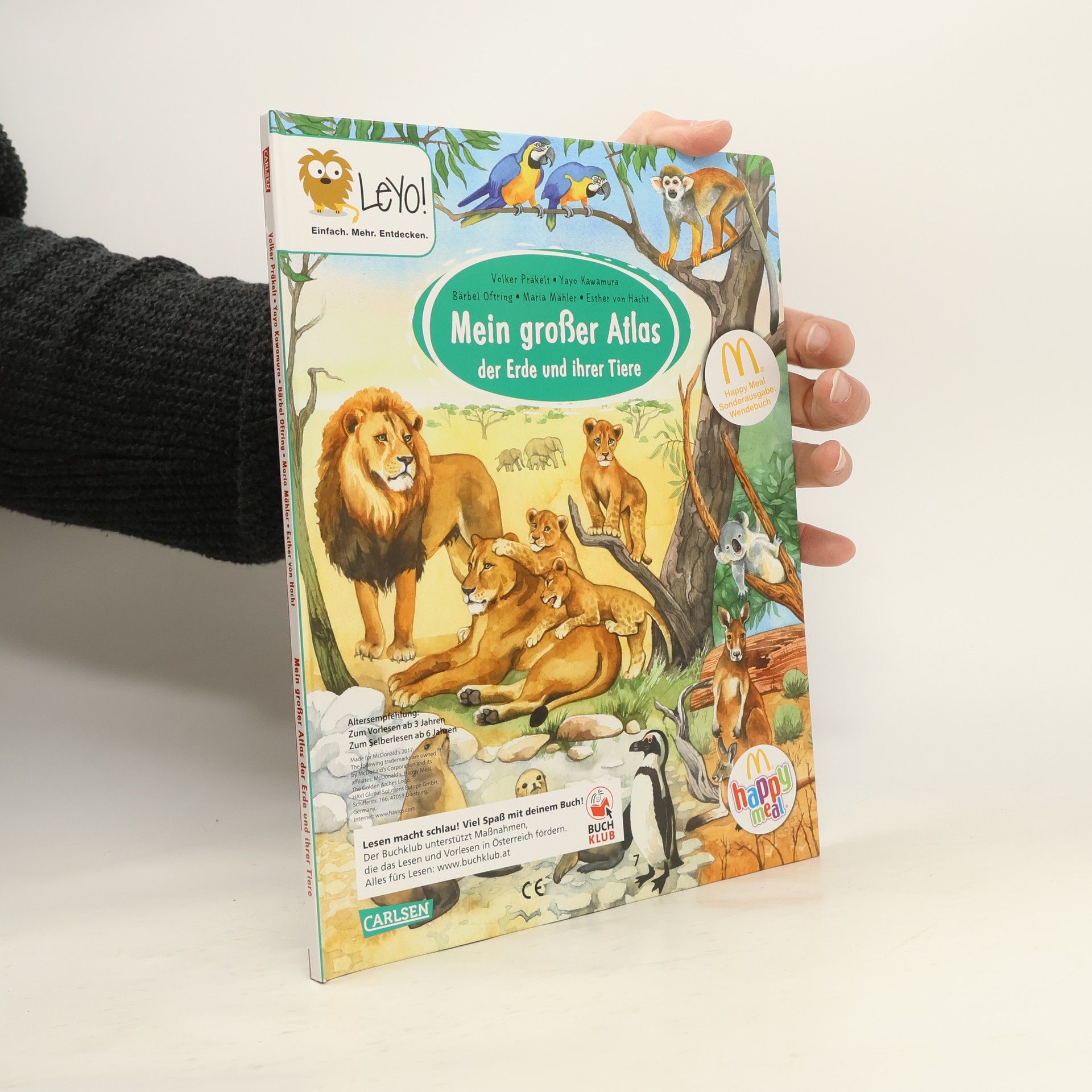 Kolektív autorov Mein großer Atlas der Erde und ihrer Tiere