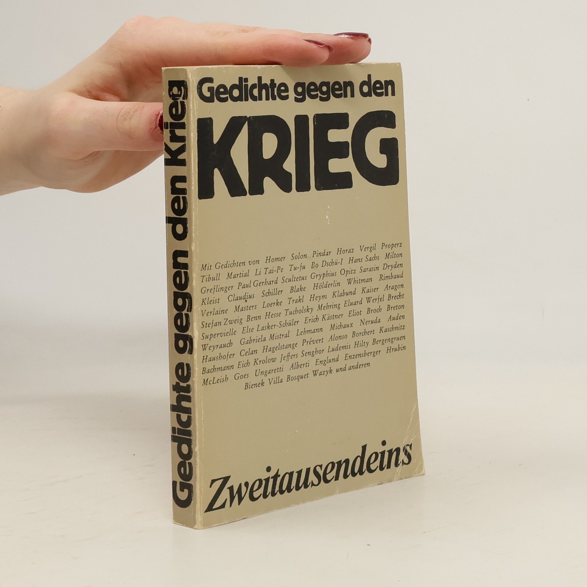 Various authors Gedichte gegen den Krieg