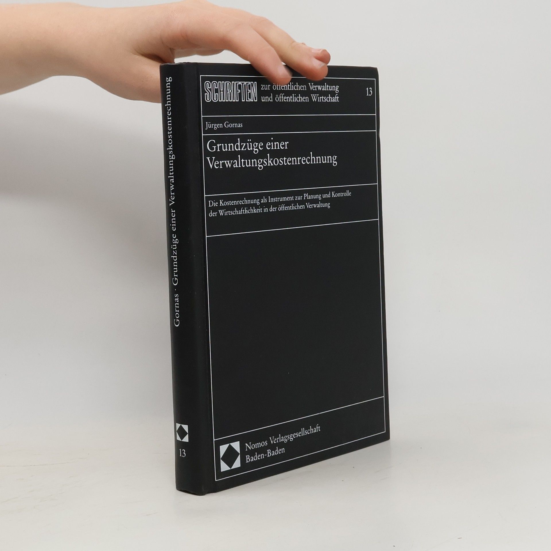 Jürgen Gornas Grundzüge einer Verwaltungskostenrechnung