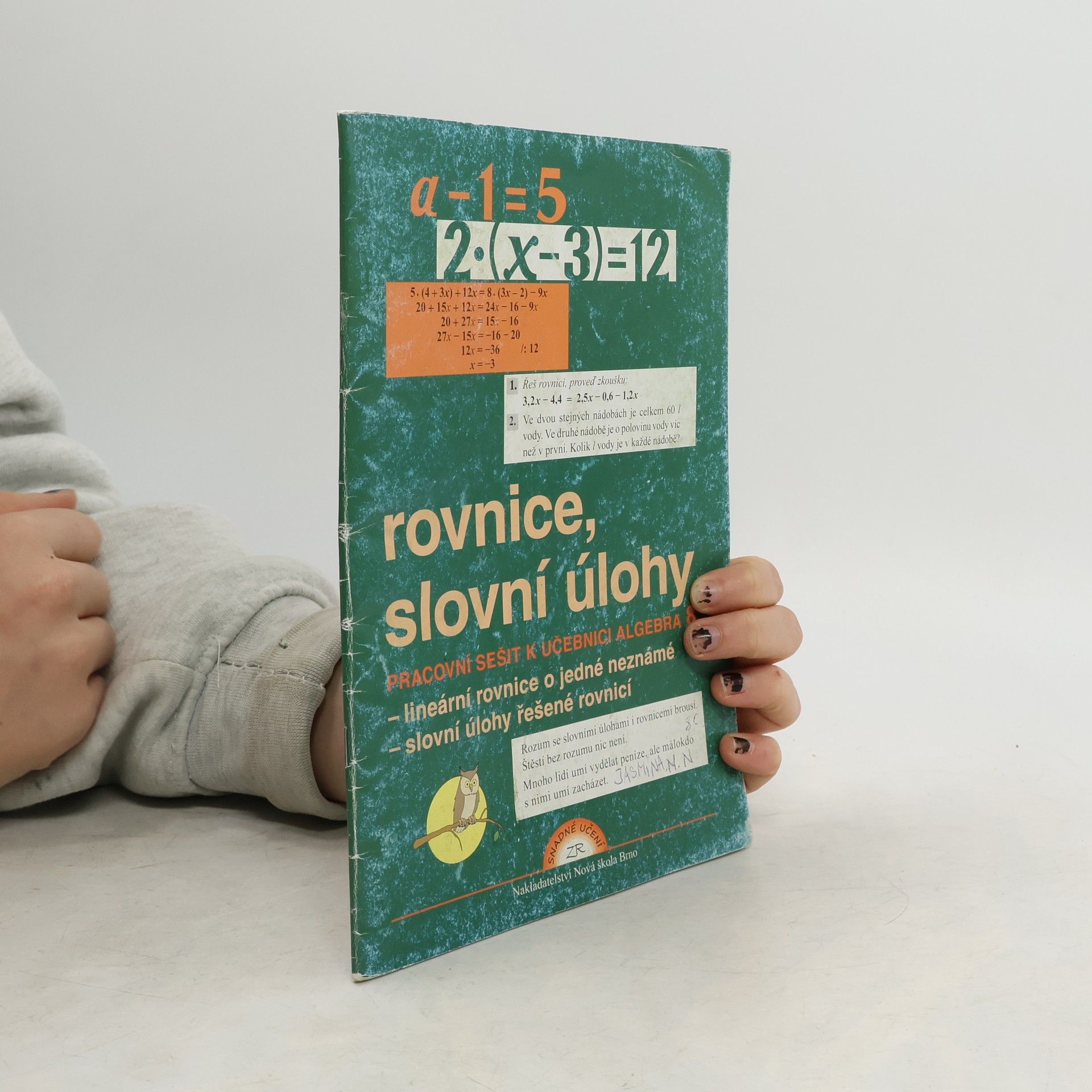 Collectif d'auteurs Algebra 8, Rovnice a slovní úlohy – pracovní sešit