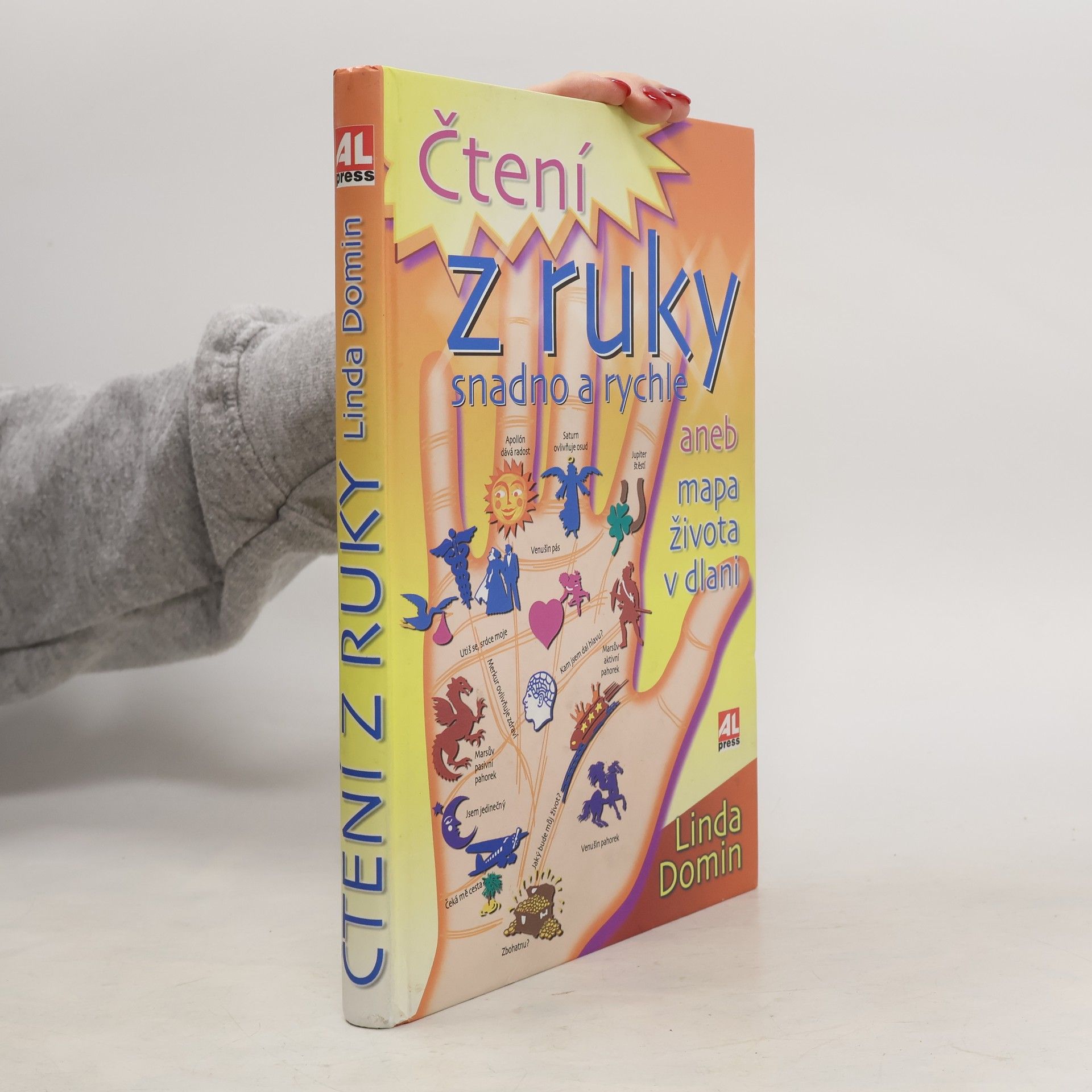 Linda Domin Čtení z ruky snadno a rychle, aneb, Mapa života v dlani