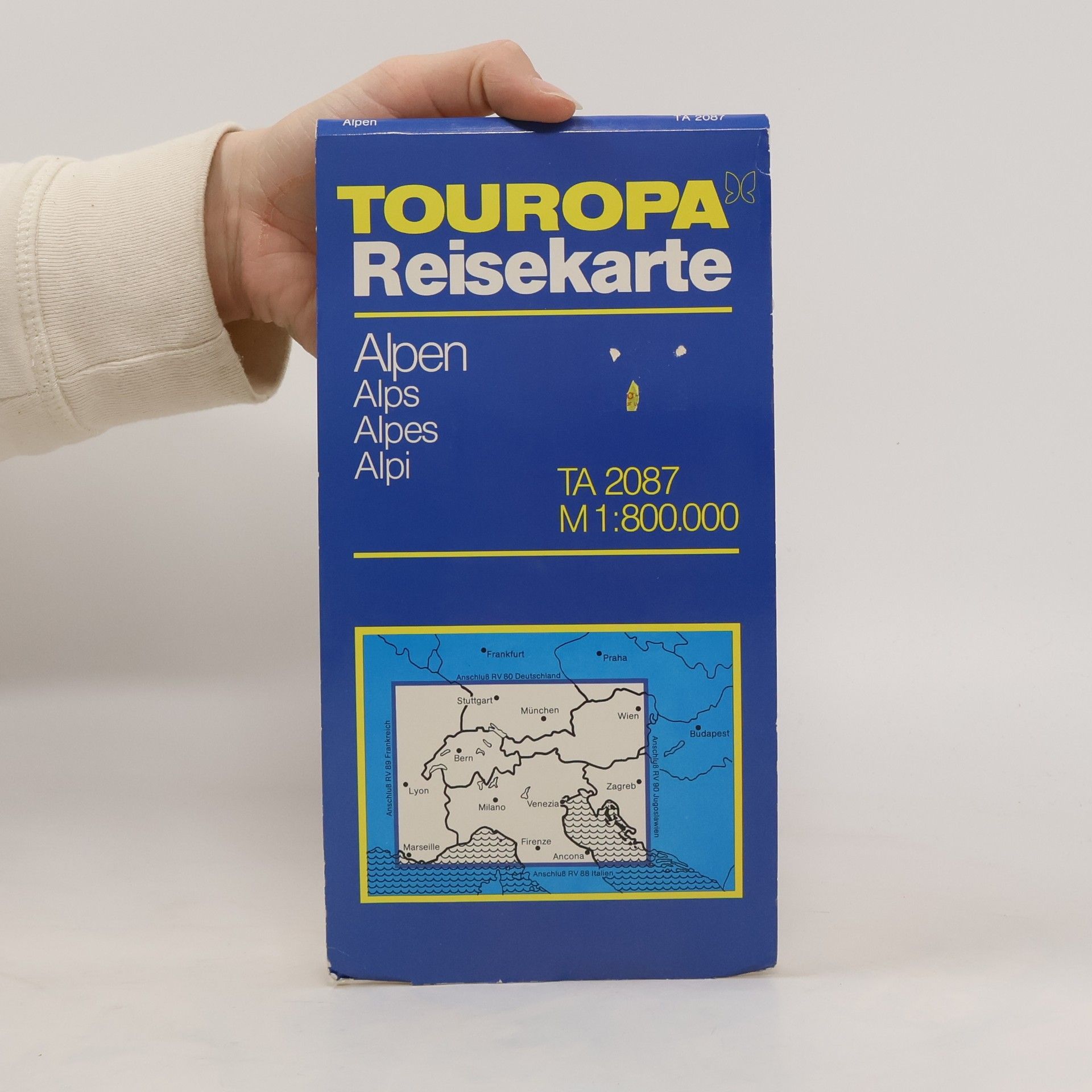 Autorenkollektiv Touropa Reisekarte Alpen
