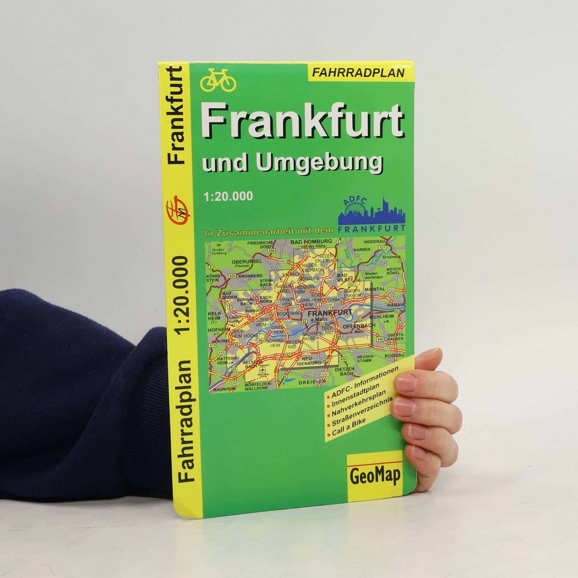 GeoMap Frankfurt und Umgebung - Radwegeplan: 1:20.000