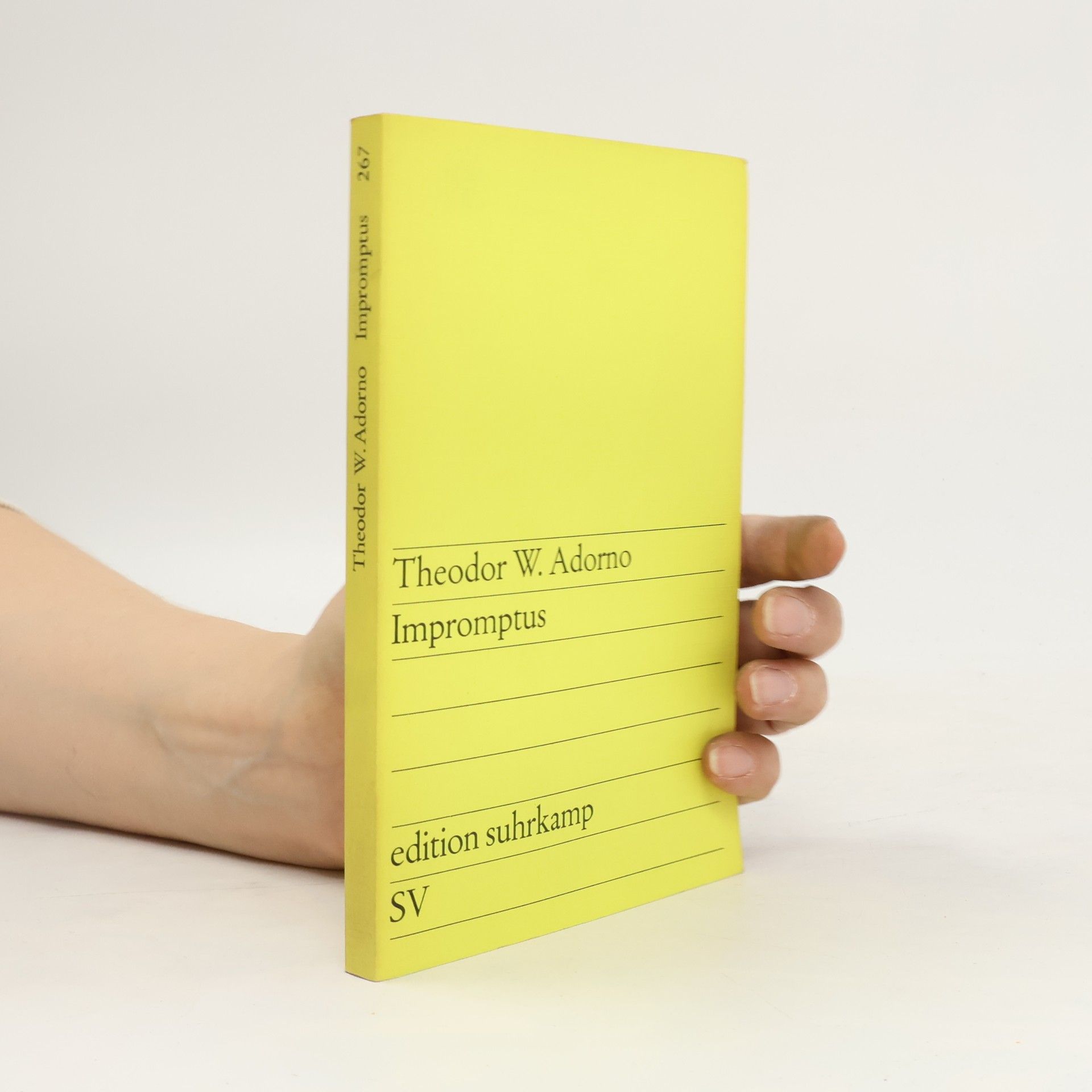 Theodor W. Adorno Edition Suhrkamp - 267: Impromptus