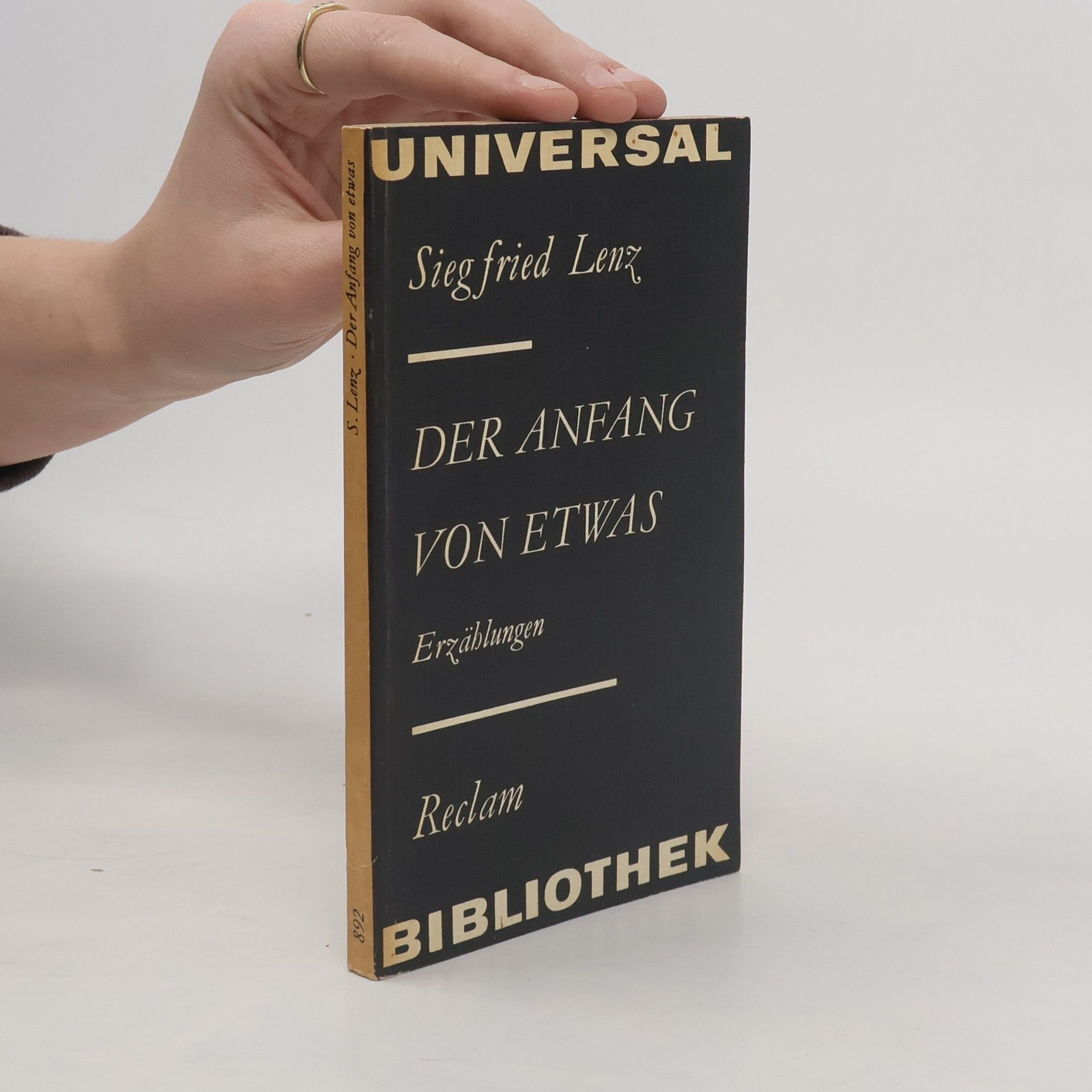 Siegfried Lenz Der Anfang von Etwas